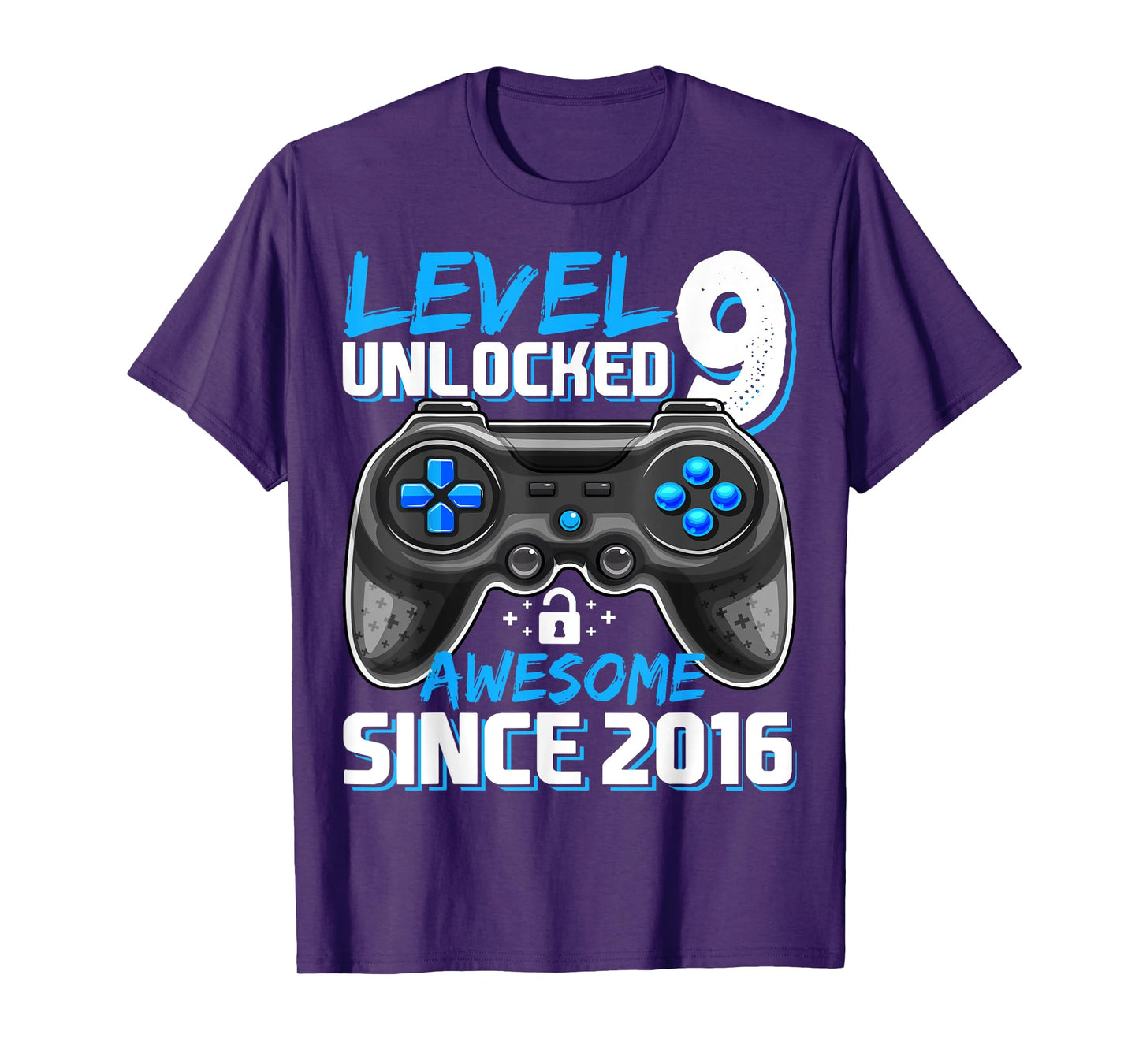 9th Birthday Boy Level 9 Gamer 9 Year Video Game Party T-Shirt