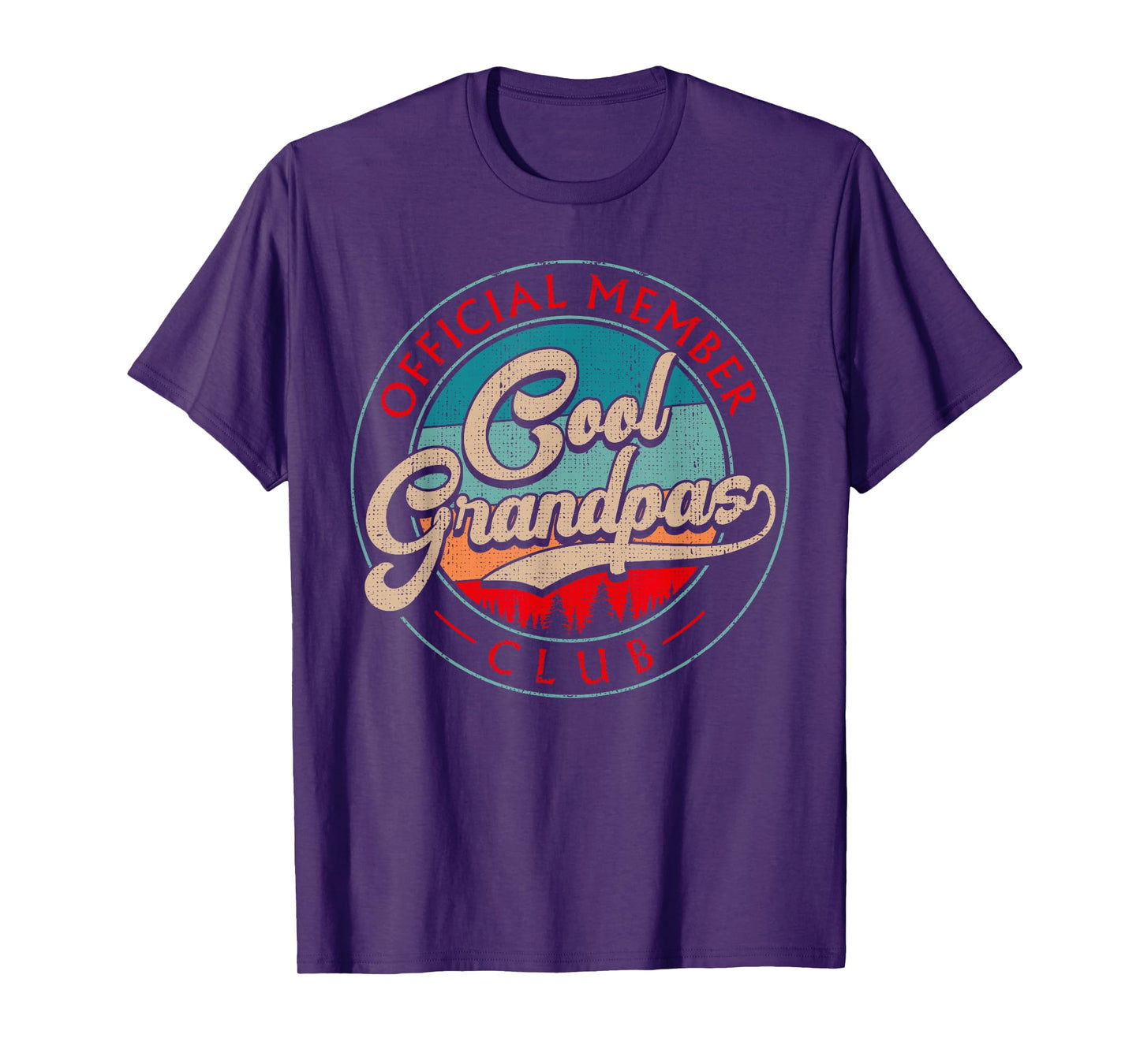 Grandpa Vintage Cool Grandpas Club Official Member Funny T-Shirt