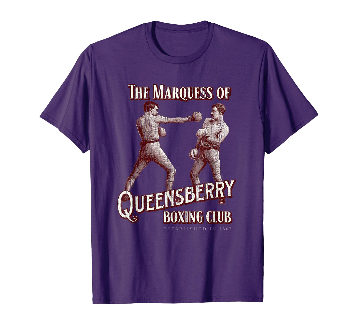 Marquess of Queensberry Boxing Club: Distressed Boxer T-Shirt