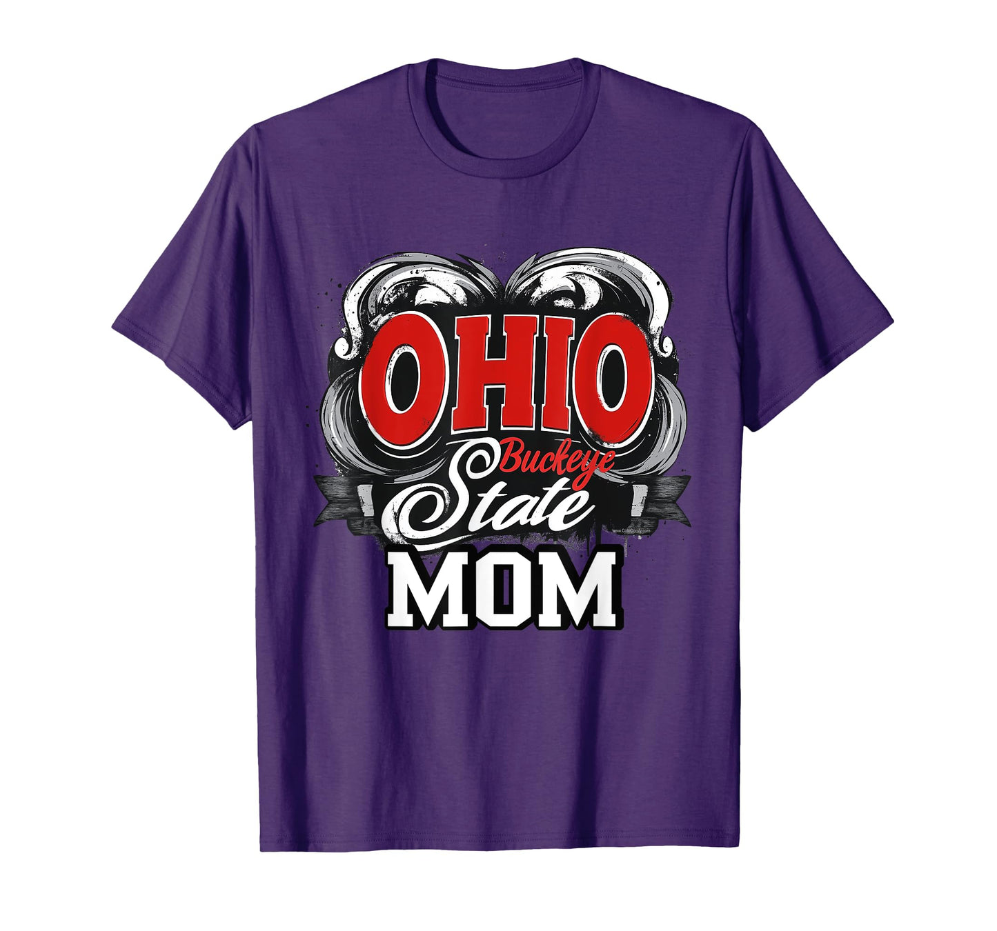 Ohio Mom Buckeye State Swirl Cute Womens Mothers Day Gift T-Shirt