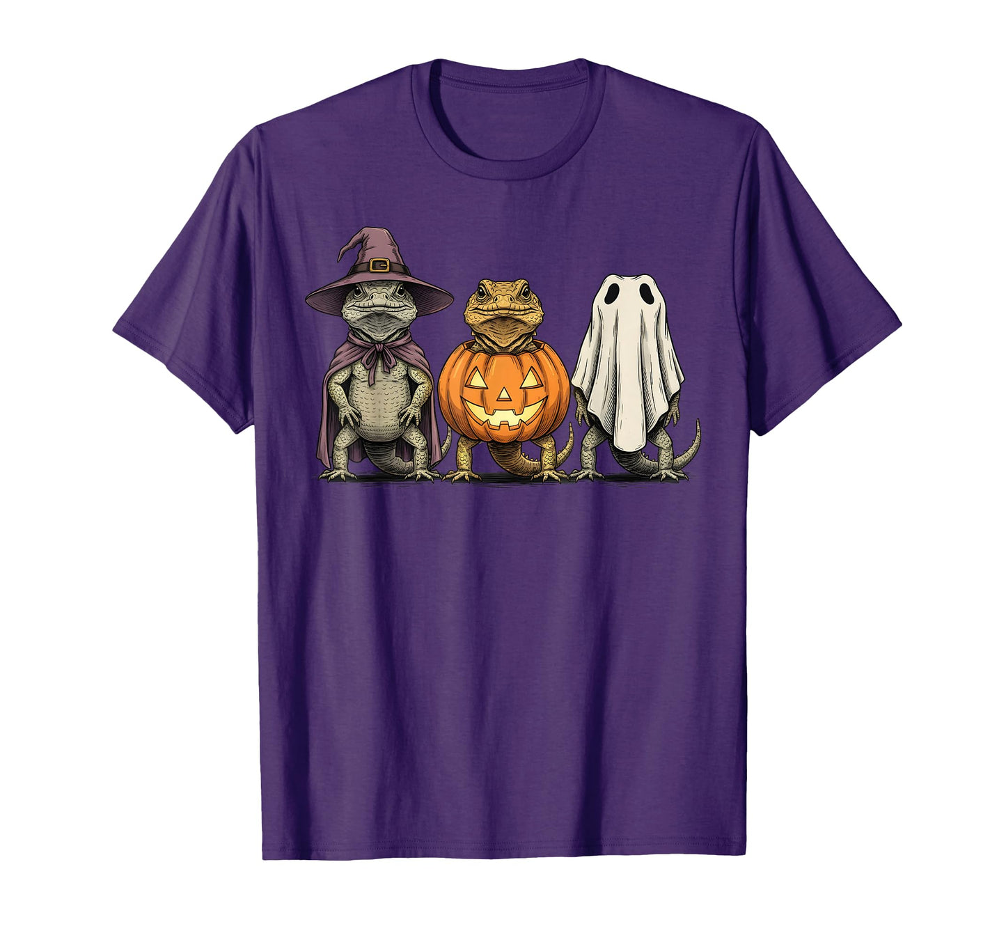 Spooky Ghost Uromastyx Lover Pumpkin Halloween T-Shirt
