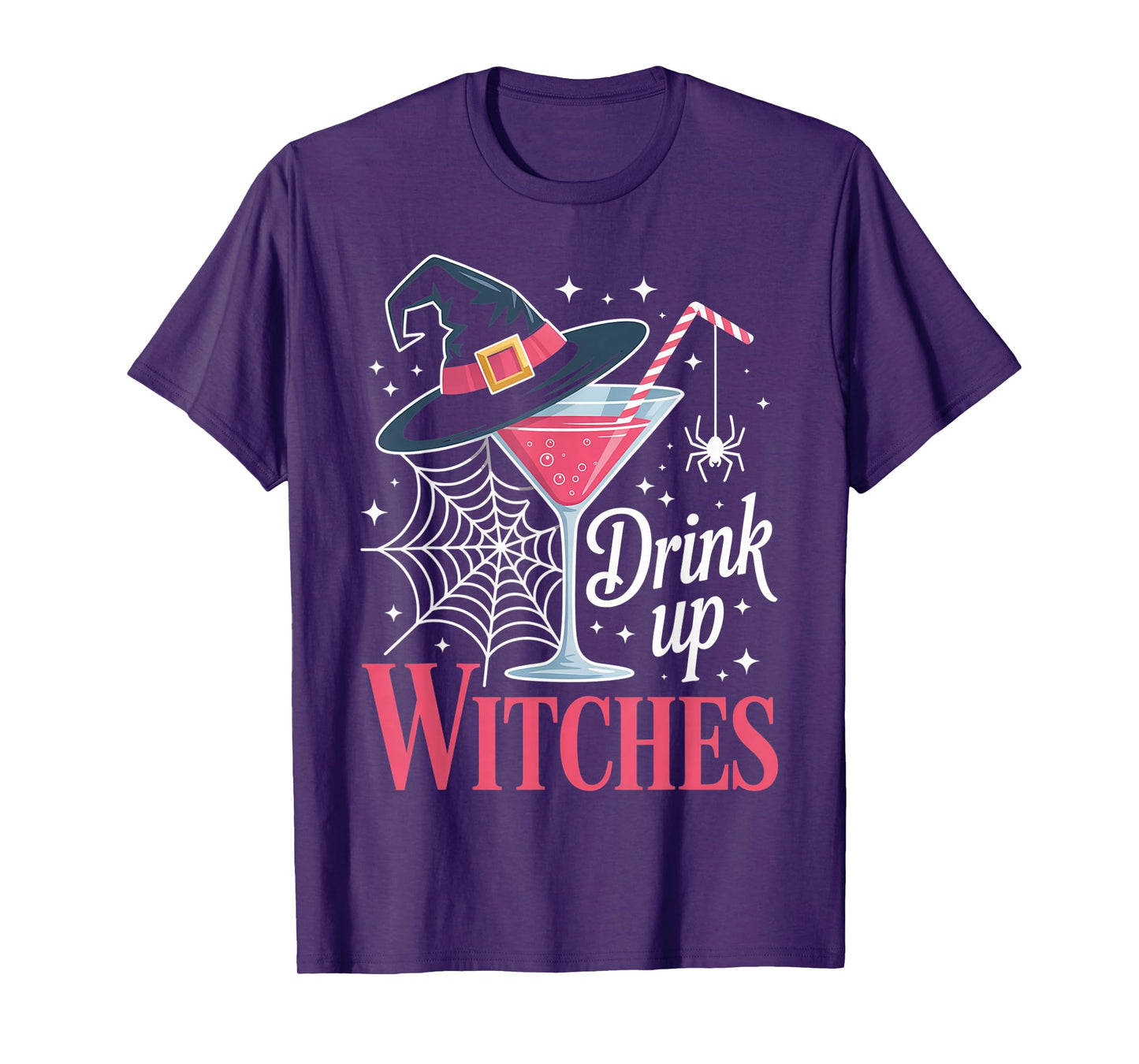 Drink Up Witches Funny Wine Halloween Costume T-Shirt