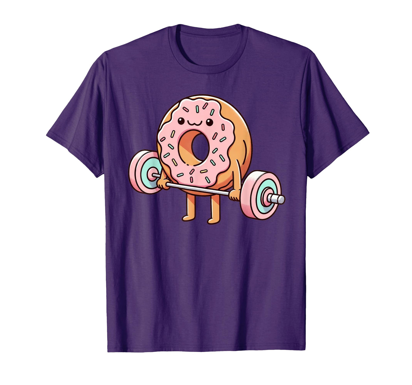 Fitness Workout Gym Weightlifting Donut Lover Men Women T-Shirt