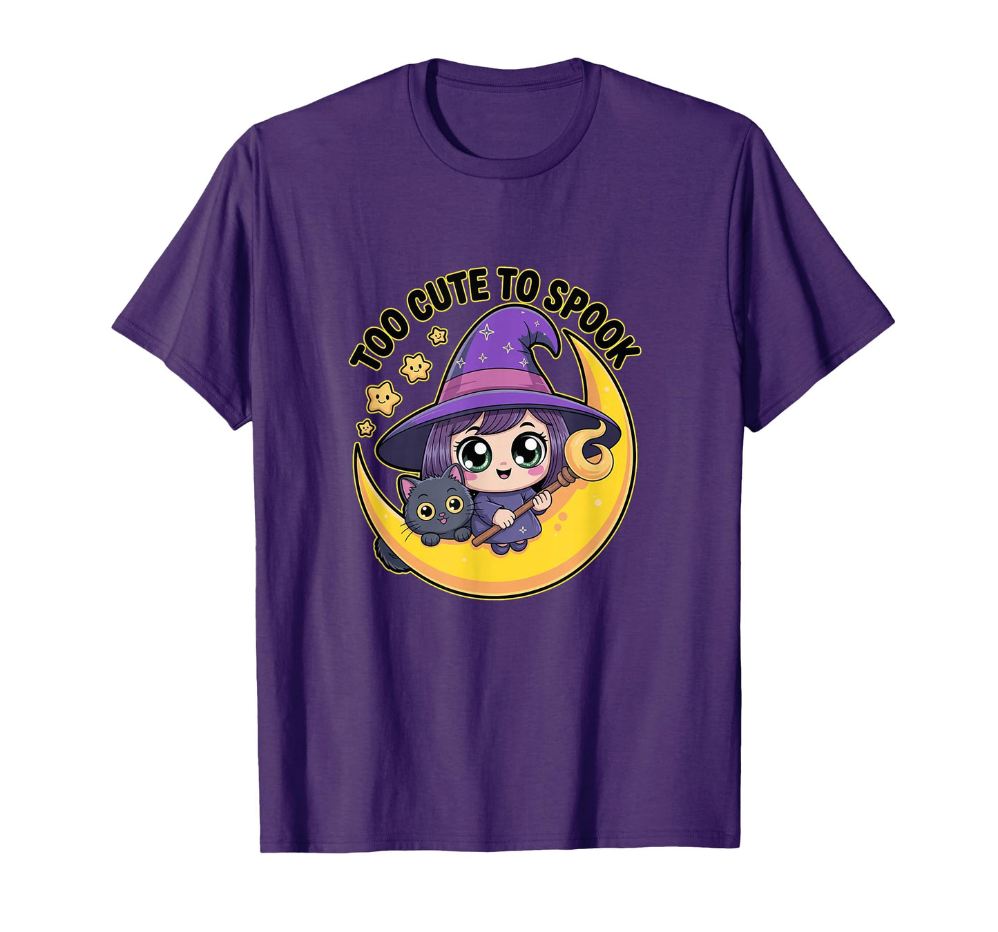 Funny Witch Too Cute to SPOOK Halloween T-Shirt