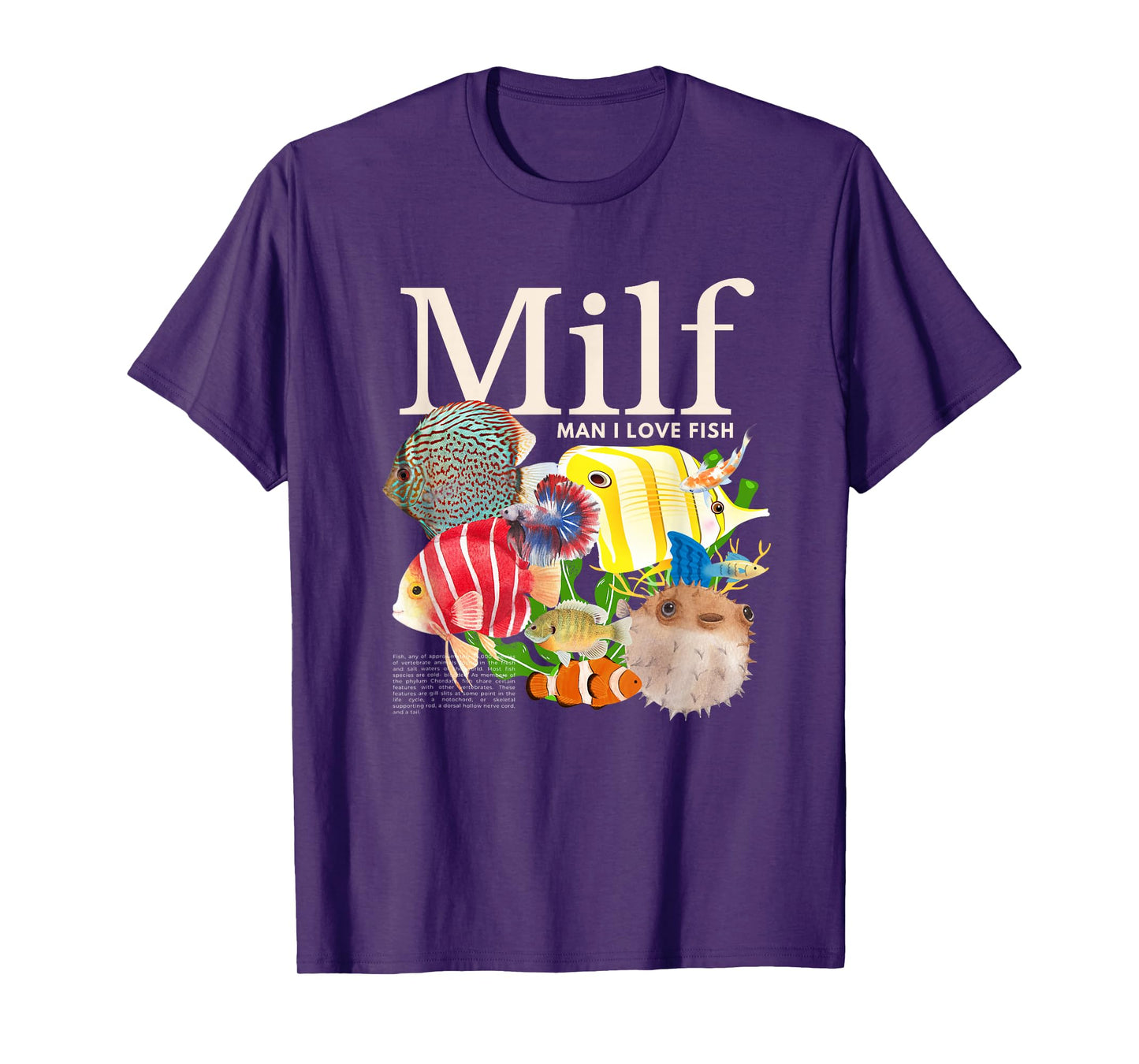 MILF Man I Love Fish Funny Fisherman Humor Nature T-Shirt