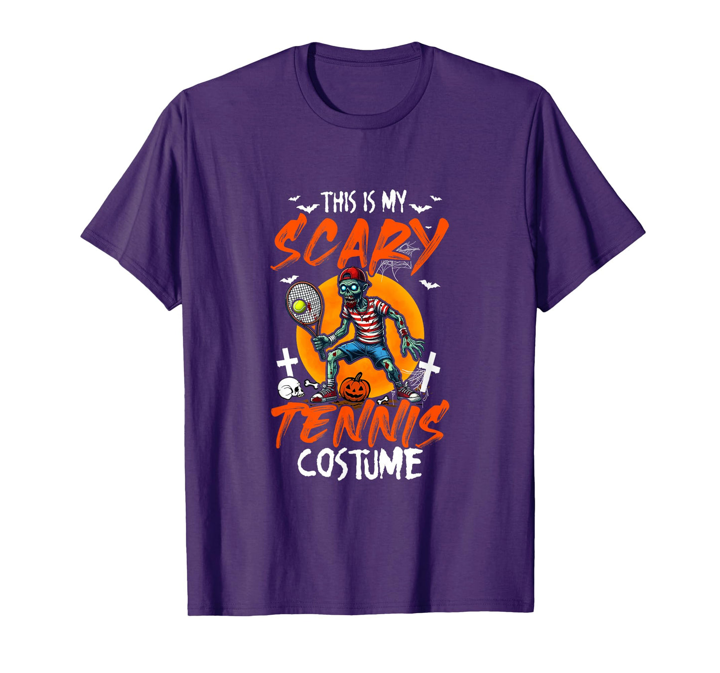 My Scary Tennis Costume Halloween Player Matching Team T-Shirt