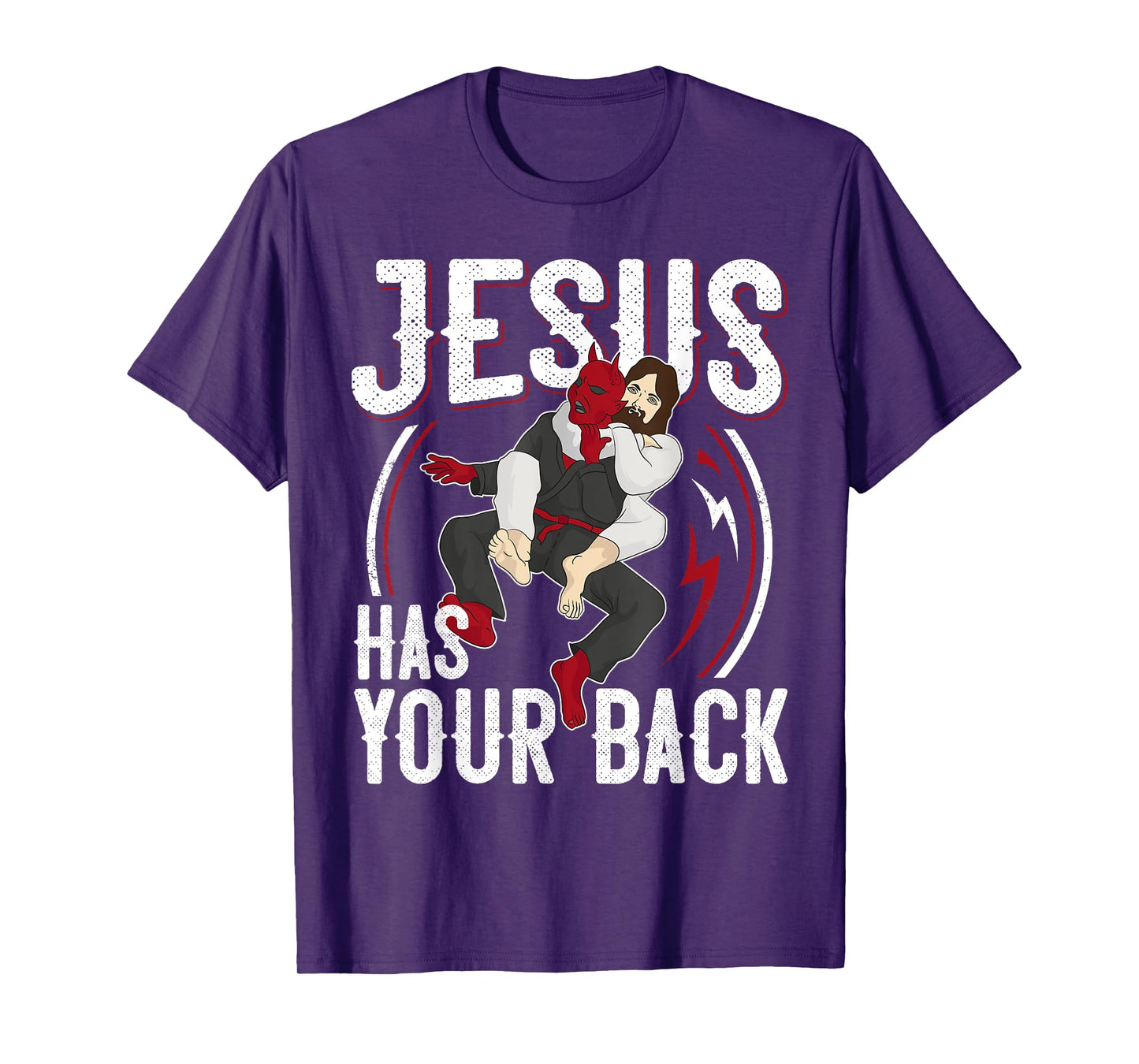 Jesus Has Your Back Shirt Brazilian Jiu Jitsu BJJ Christian T-Shirt