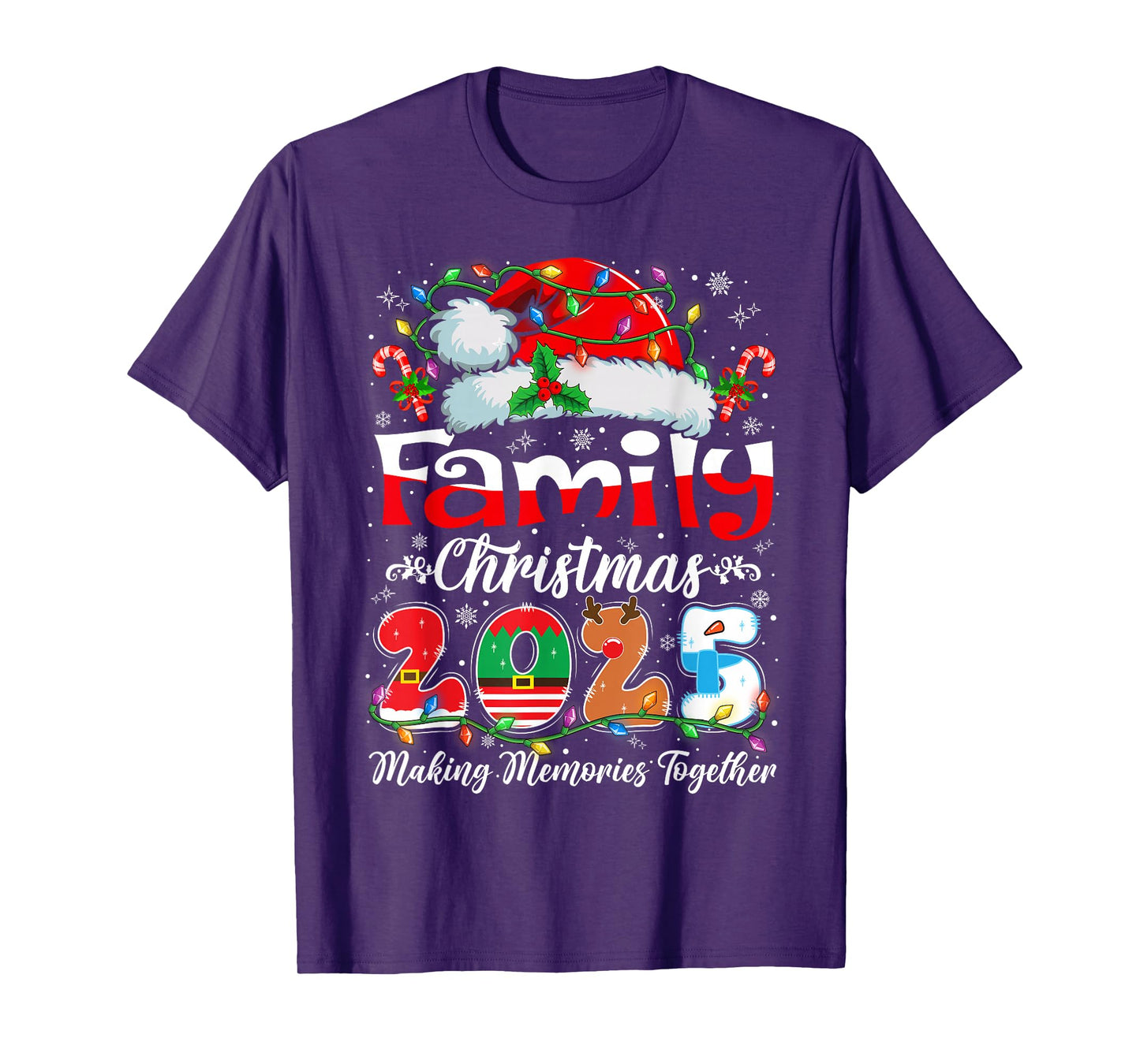 Family Christmas 2025 Matching Outfit Xmas Squad Santa T-Shirt