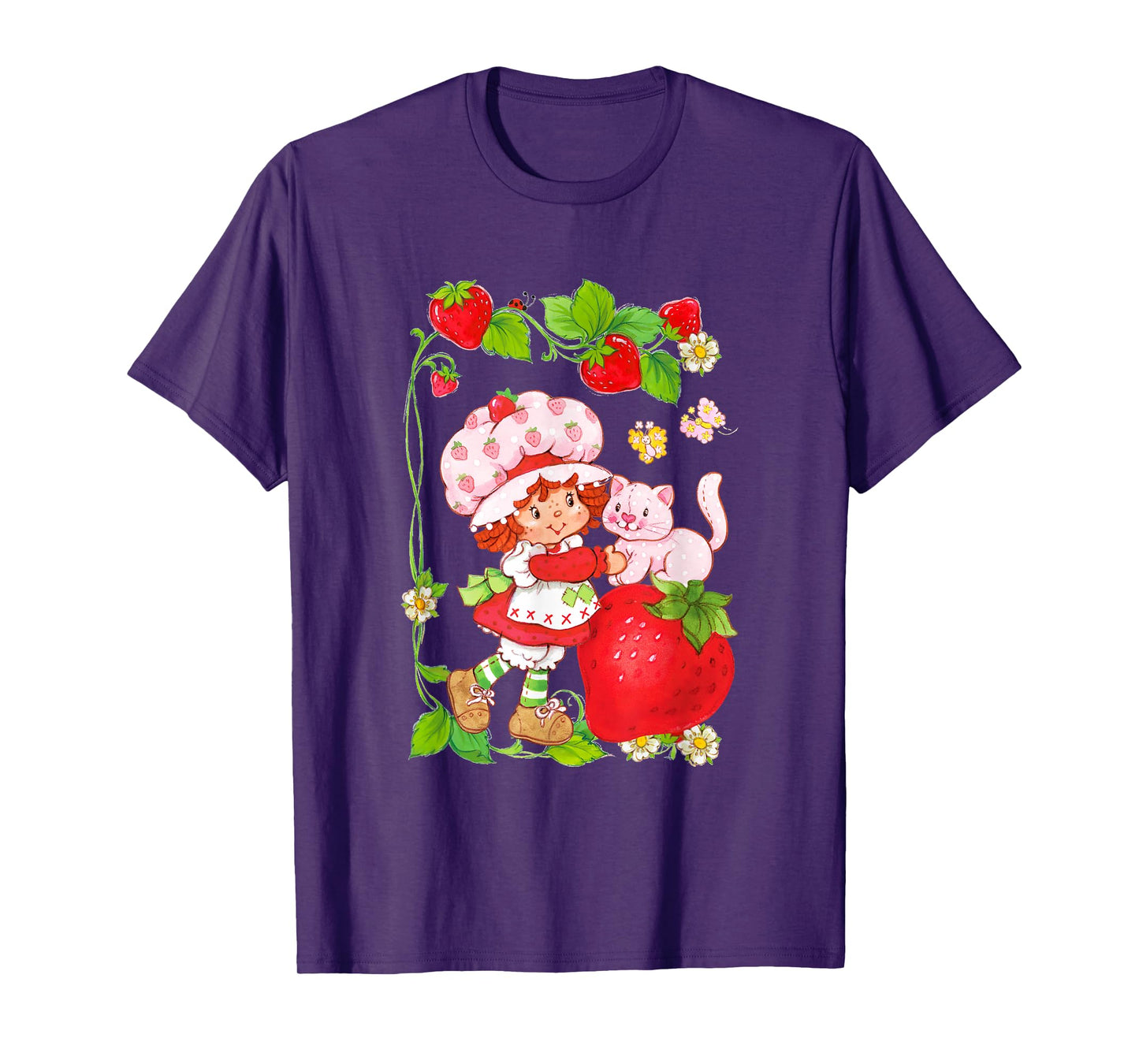 Strawberry Shortcake & Kitty Berry Picking Vintage T-Shirt