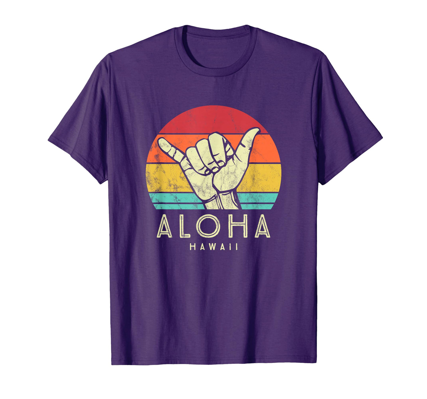 Aloha Hawaii Shaka. Surf hand retro hawaiian T-Shirt