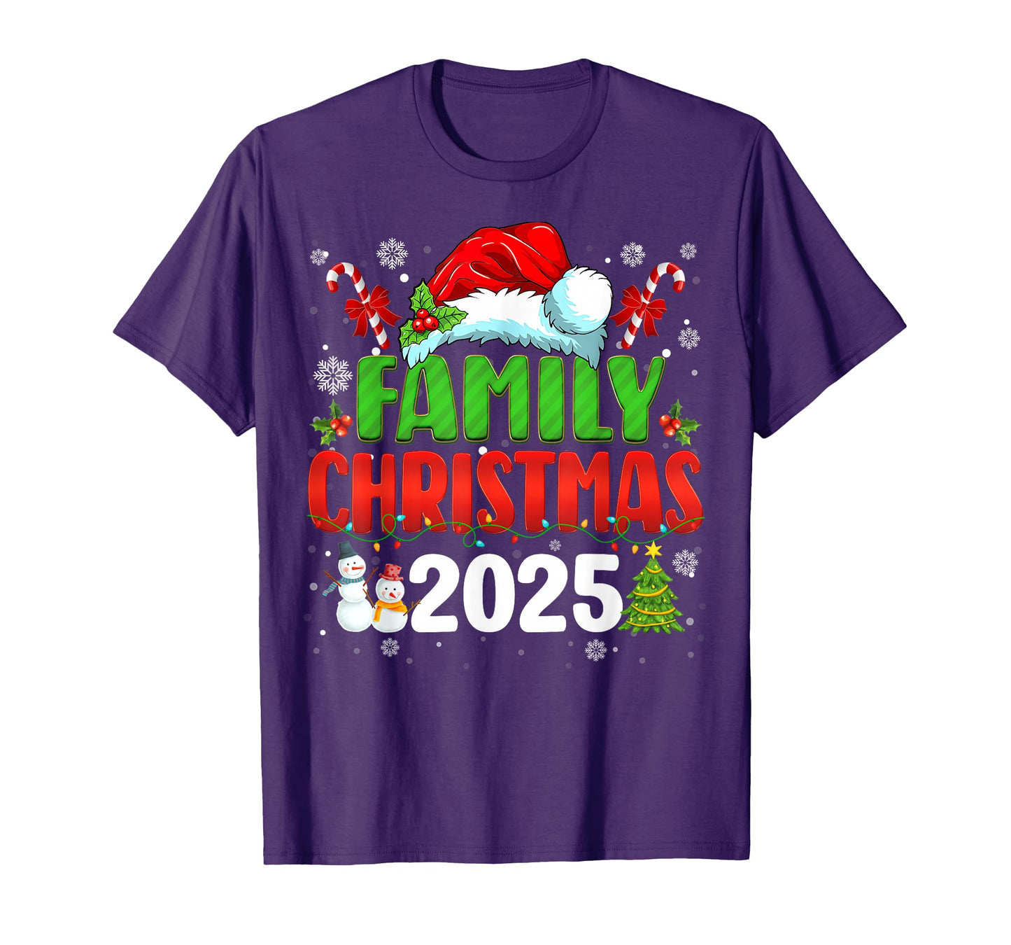 Family Christmas 2025 Matching Outfit Santa Squad Xmas Group T-Shirt