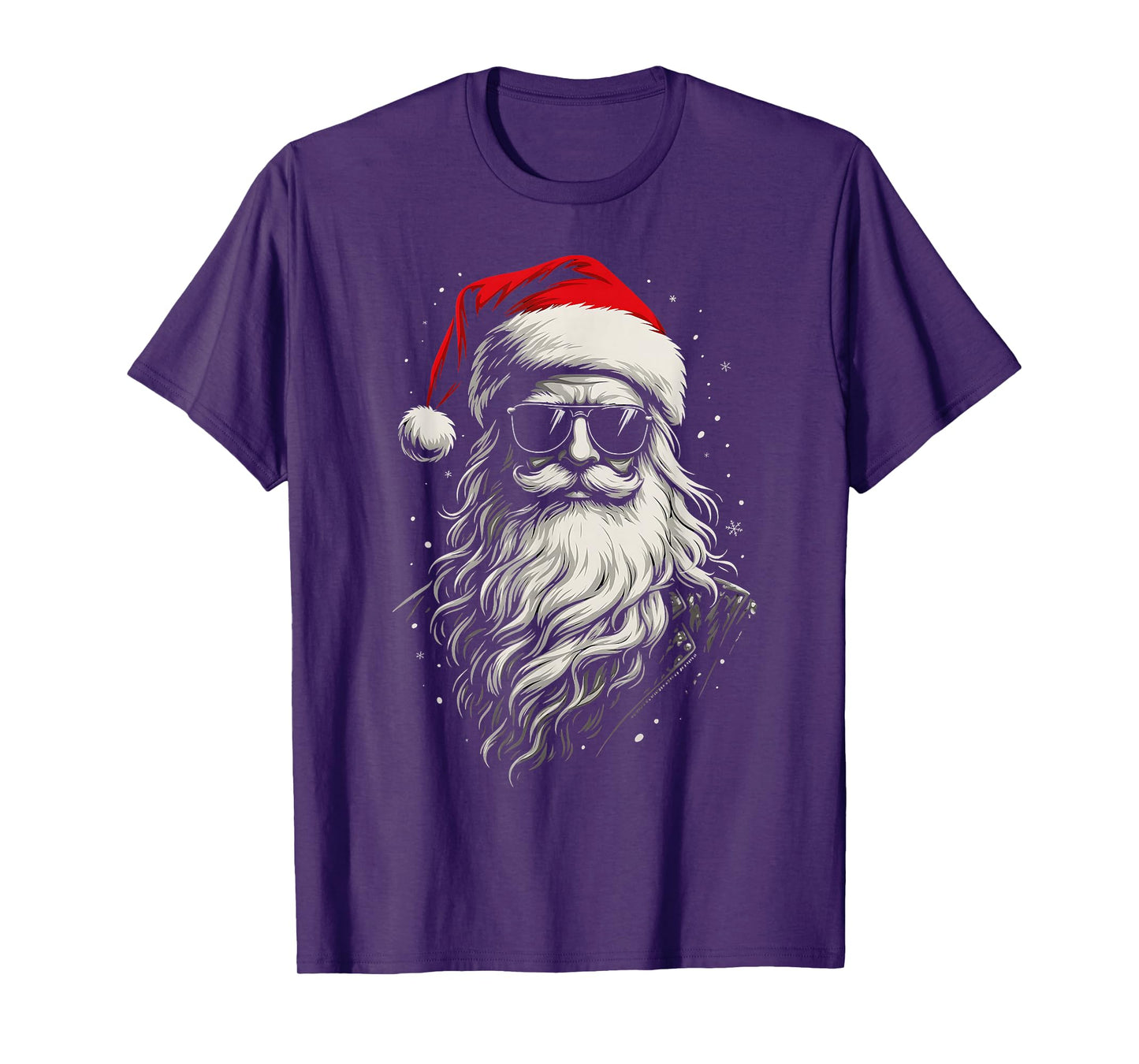 Cool Santa Clause Christmas Funny Santa Sunglasses Men Boys T-Shirt