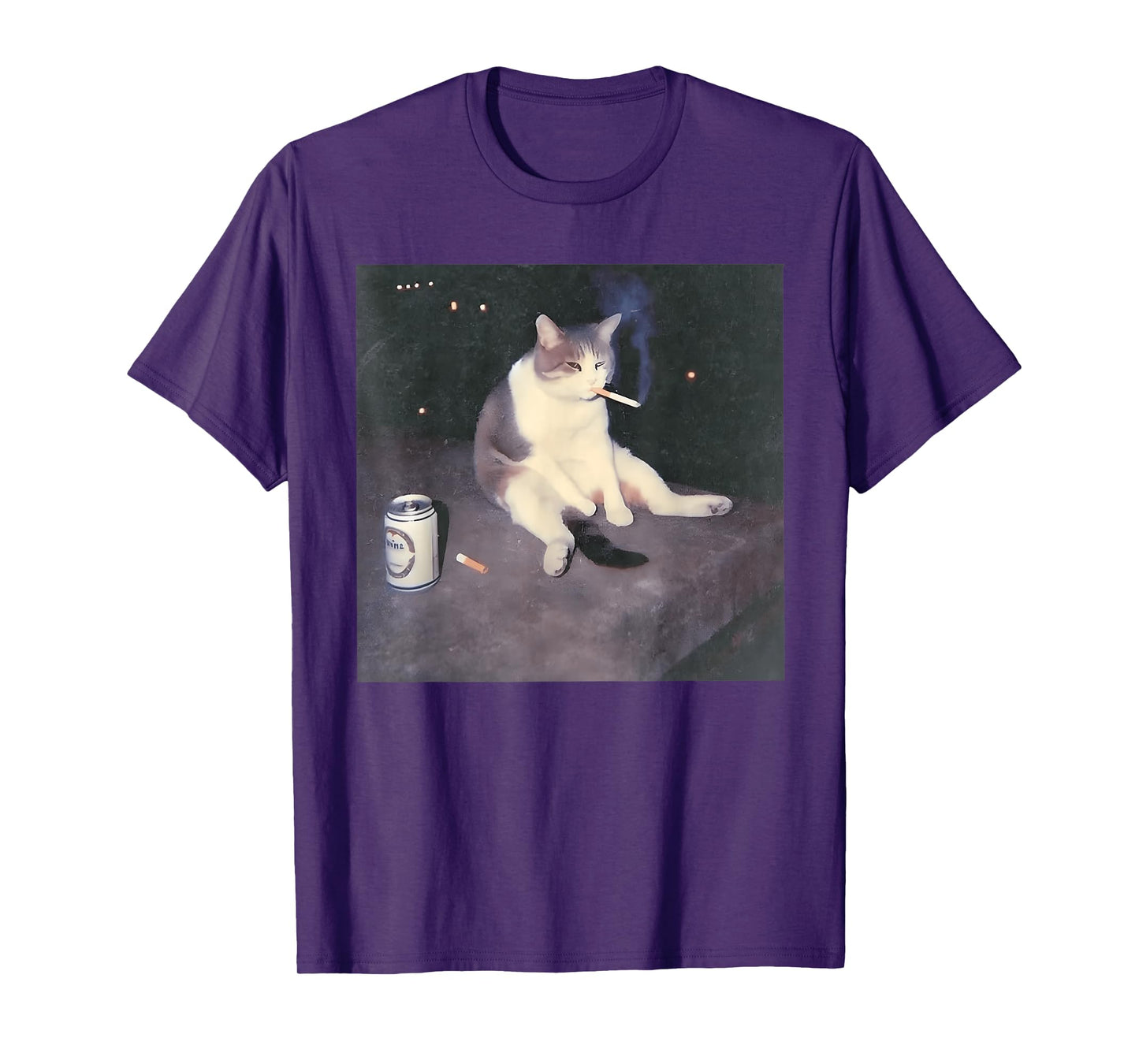 Funny Smoking Cat Meme T-Shirt