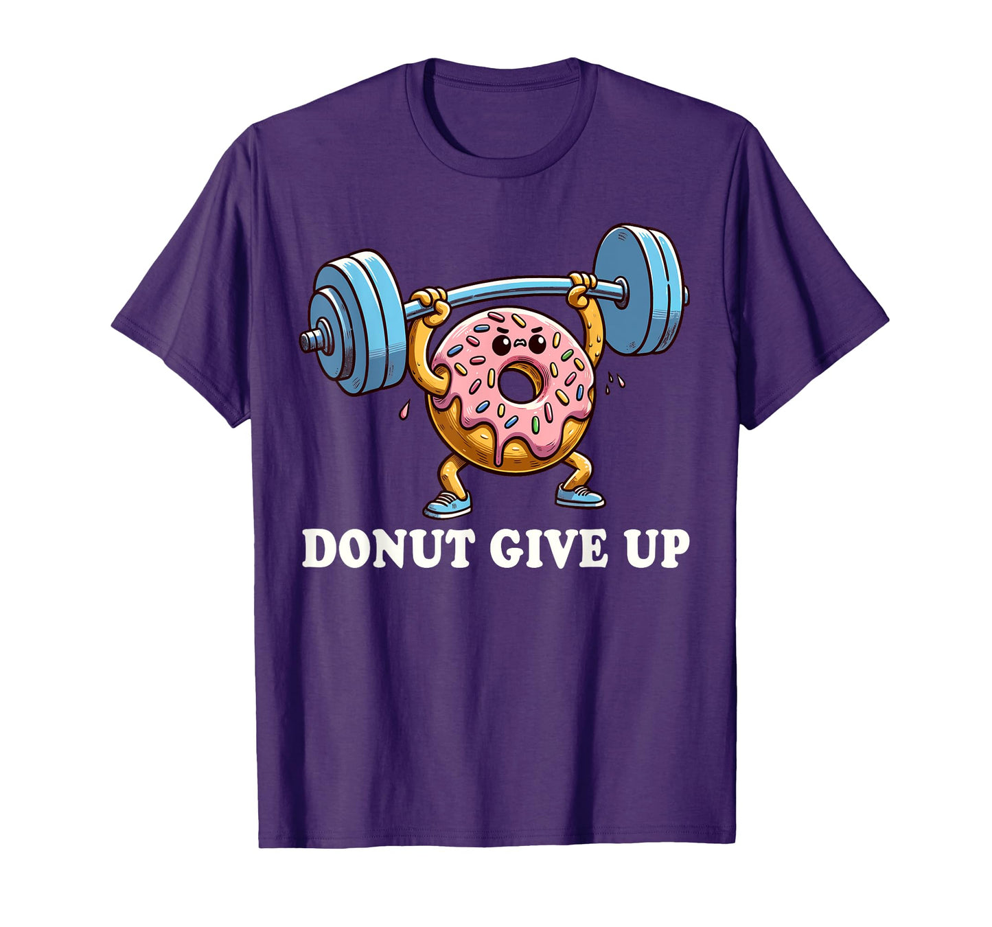 Weightlifting - Funny Fitness Workout Gym Donut Lover T-Shirt