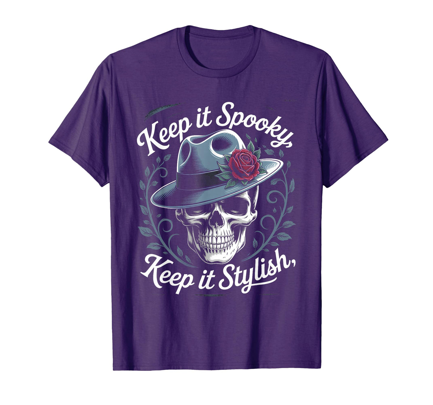 Keep It Spooky Keep It Stylish Halloween Witchy Graphic T-Shirt