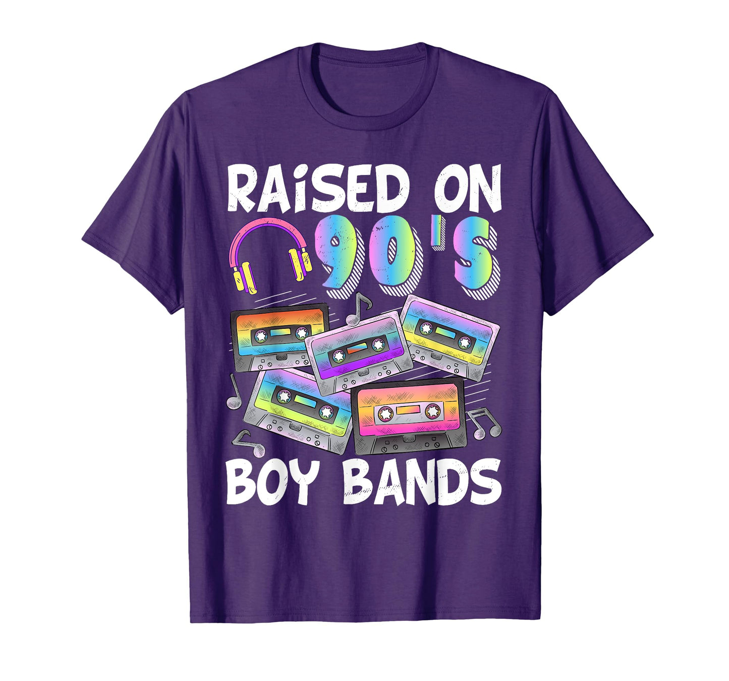 Raised On 90s BoyBand Cassette Tape Retro 90s Music Lover T-Shirt