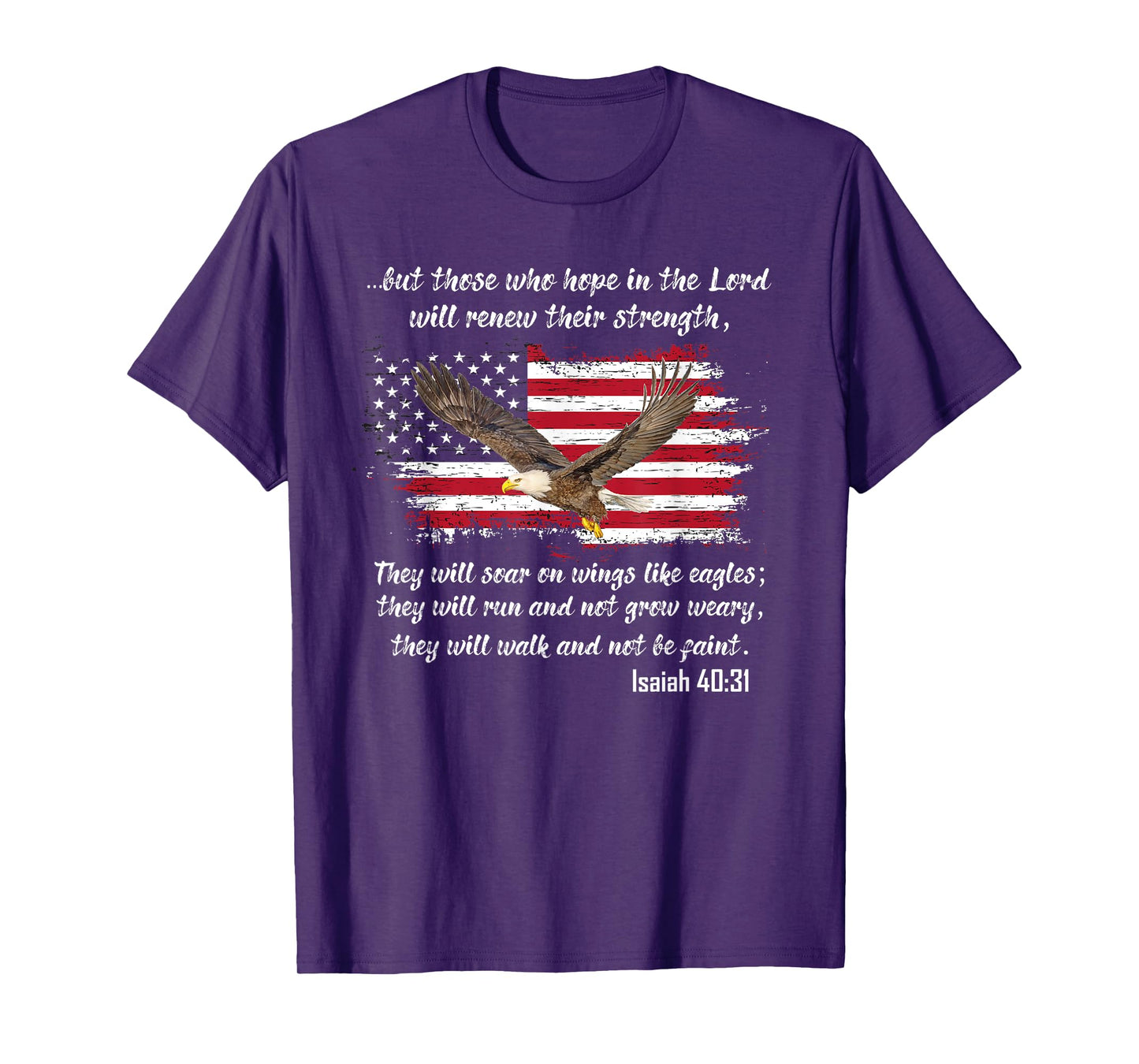 Isaiah 40:31 T-Shirt Holy Bible Verse Scripture Shirt T-Shirt