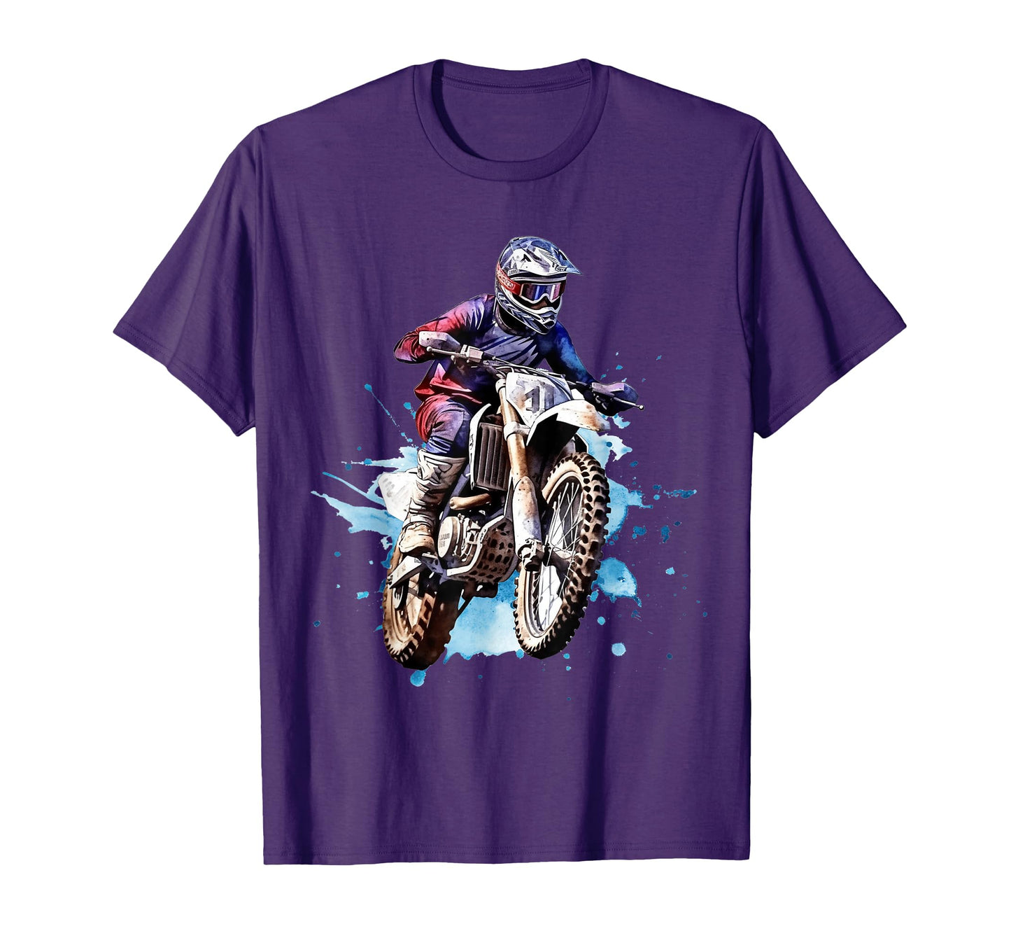 Dirt Bike USA Flag Vintage Motocross Riders Freestyle T-Shirt