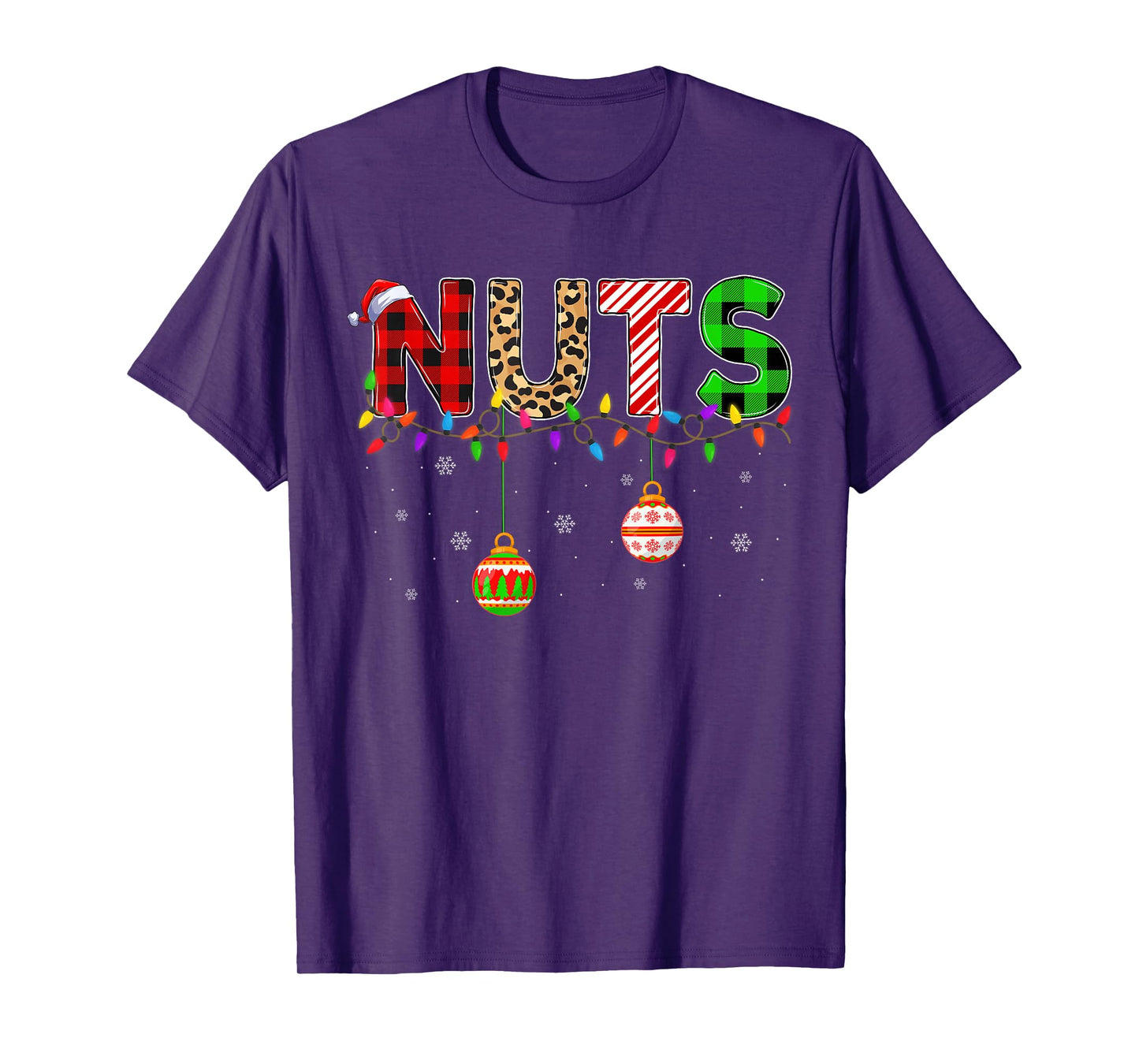 Chest Nuts Christmas Lights Couples Matching Family Xmas T-Shirt