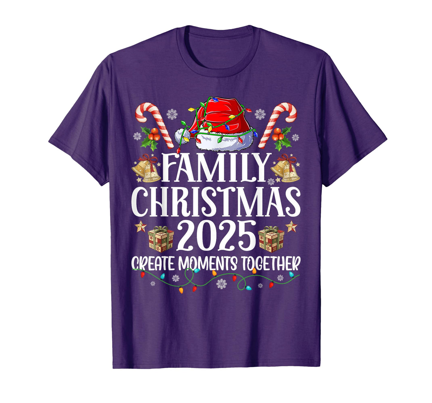 Family Christmas 2025 Group Matching Xmas Patchwork Pajamas T-Shirt