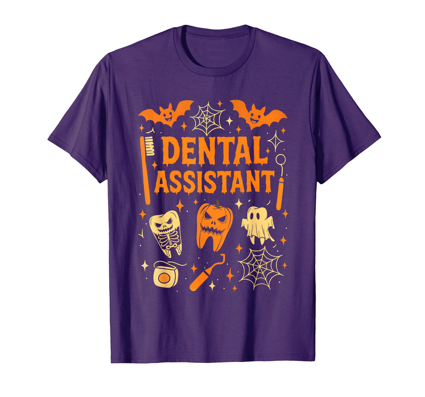 Halloween Dental Assistant Dentist Costume Teeth Women Men T-Shirt