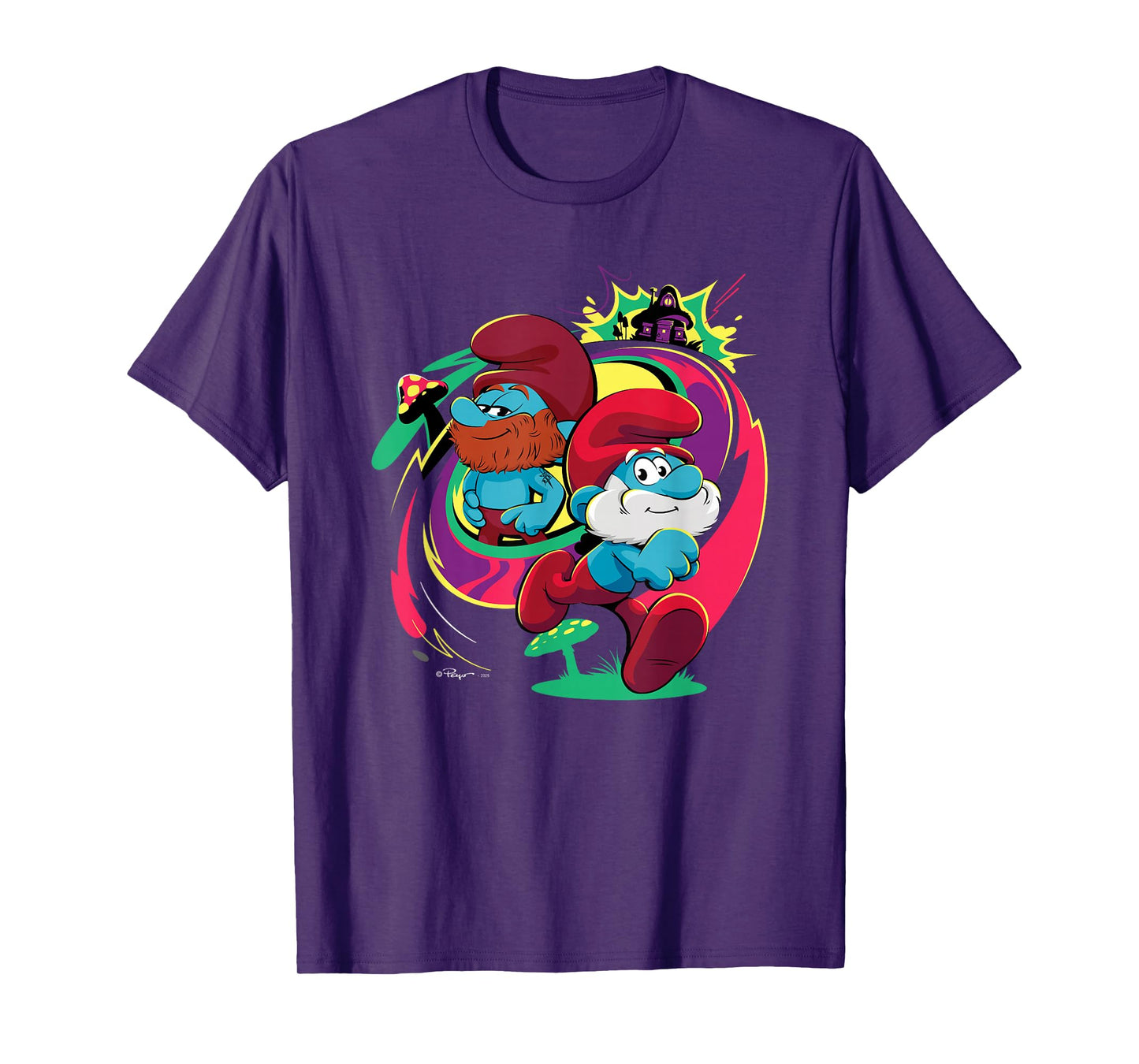 The Smurfs Movie Papa Smurf and Ken Smurf T-Shirt