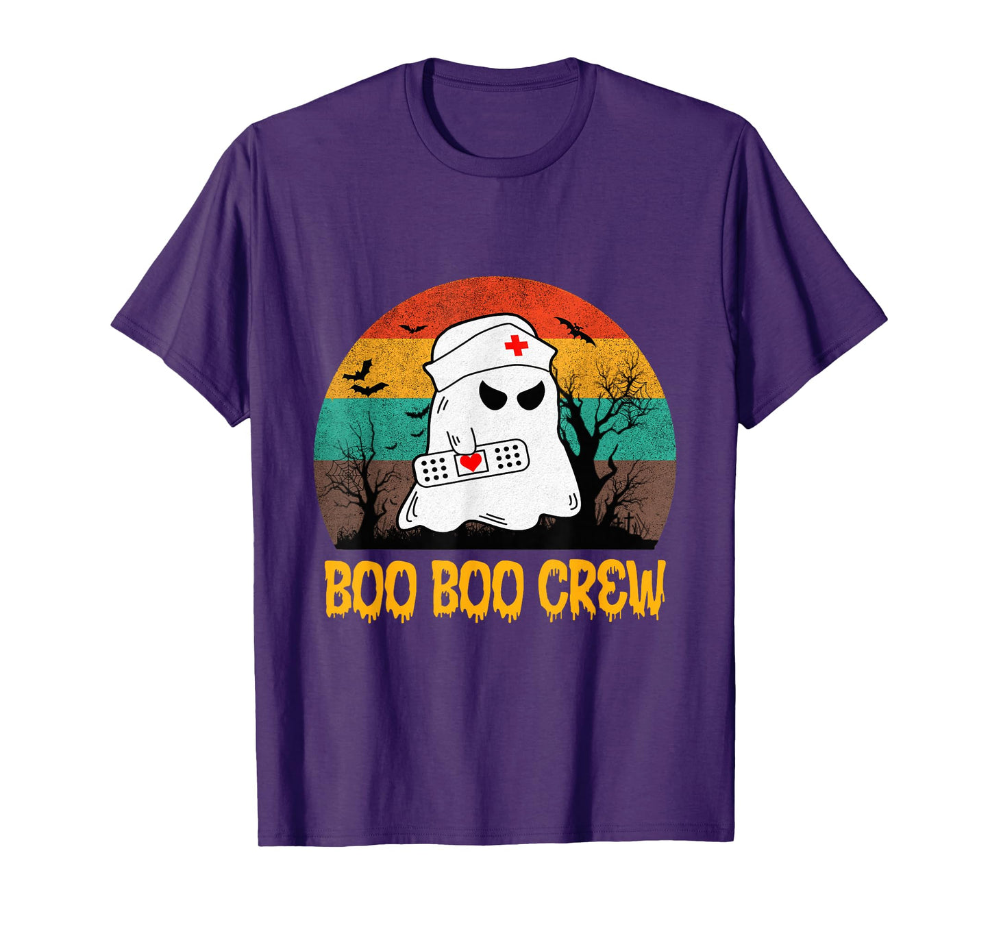 Boo Boo Crew Nurse Funny Halloween Nurse Shirts for Women T-Shirt