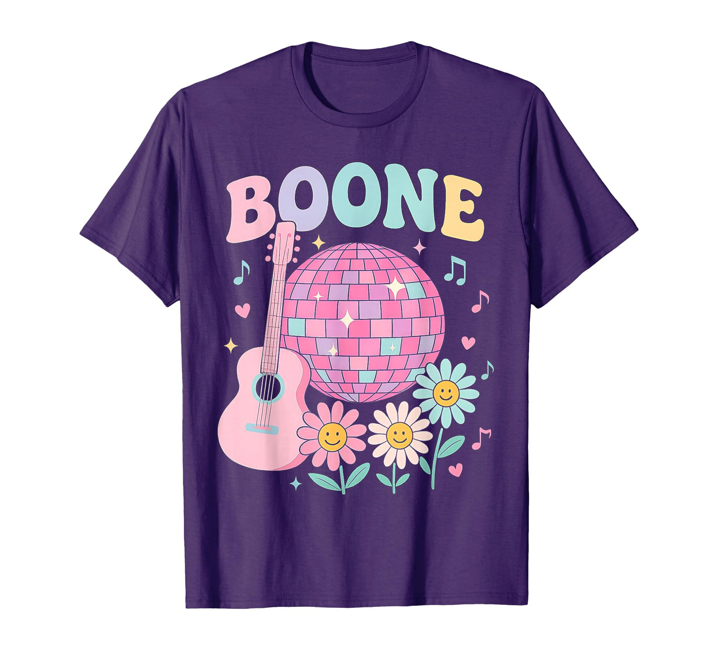 Boone Family Name I Love Boone Personalized Vintage T-Shirt