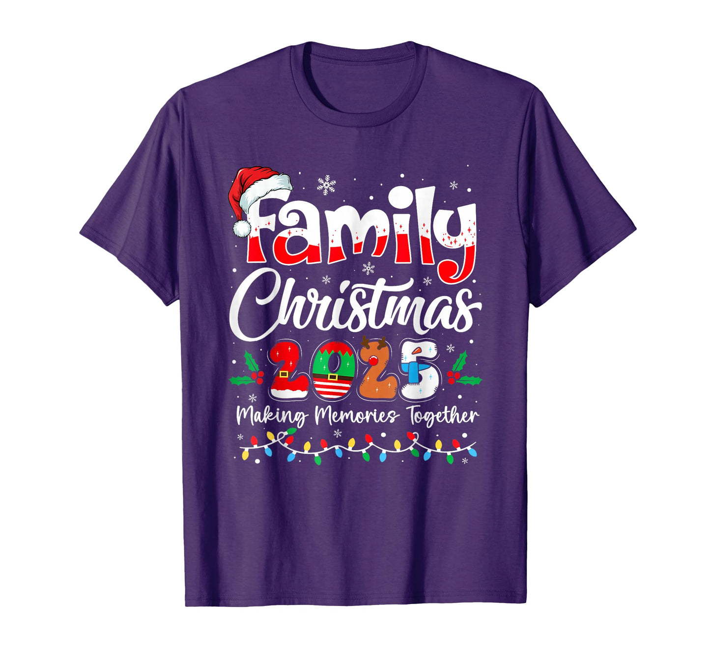 Family Christmas 2025 Matching Outfit Xmas Squad Santa T-Shirt