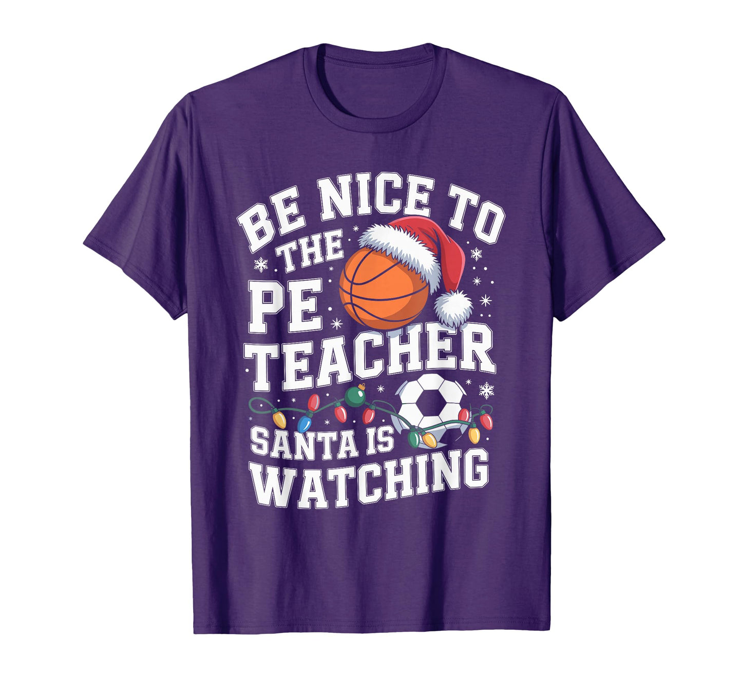 PE Teacher Christmas Physical Education Xmas T-Shirt