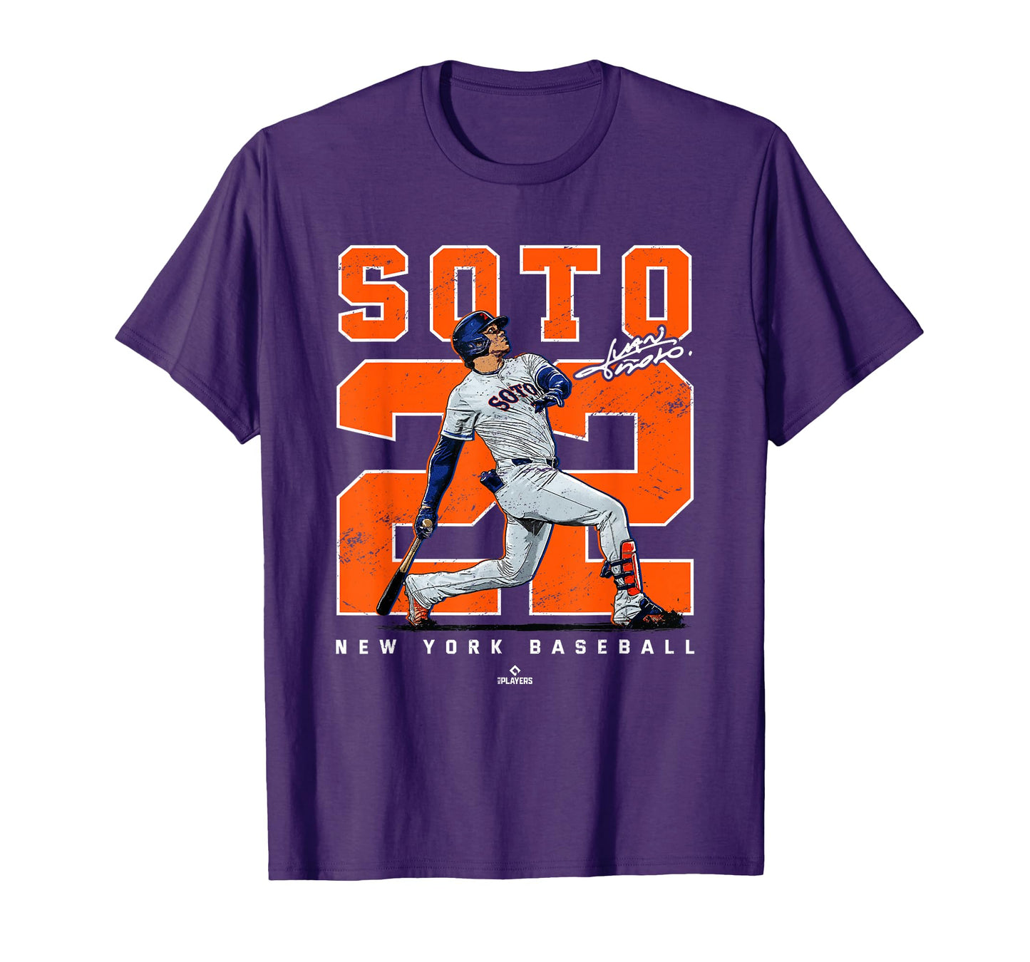 Number & Portrait Juan Soto New York Baseball MLBPA T-Shirt