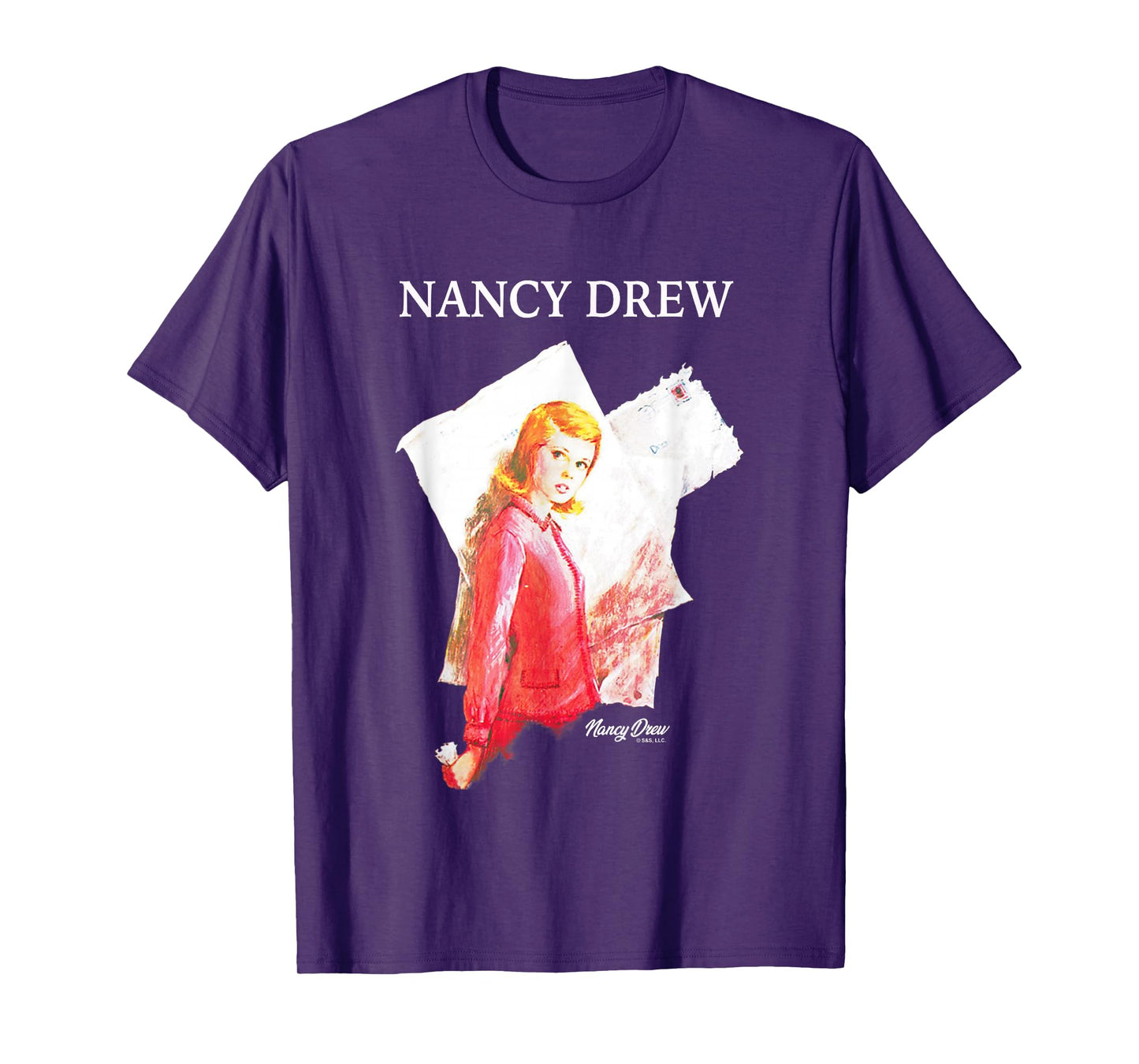 Nancy Drew Nancy's Mysterious Letter Vintage Chest Poster T-Shirt