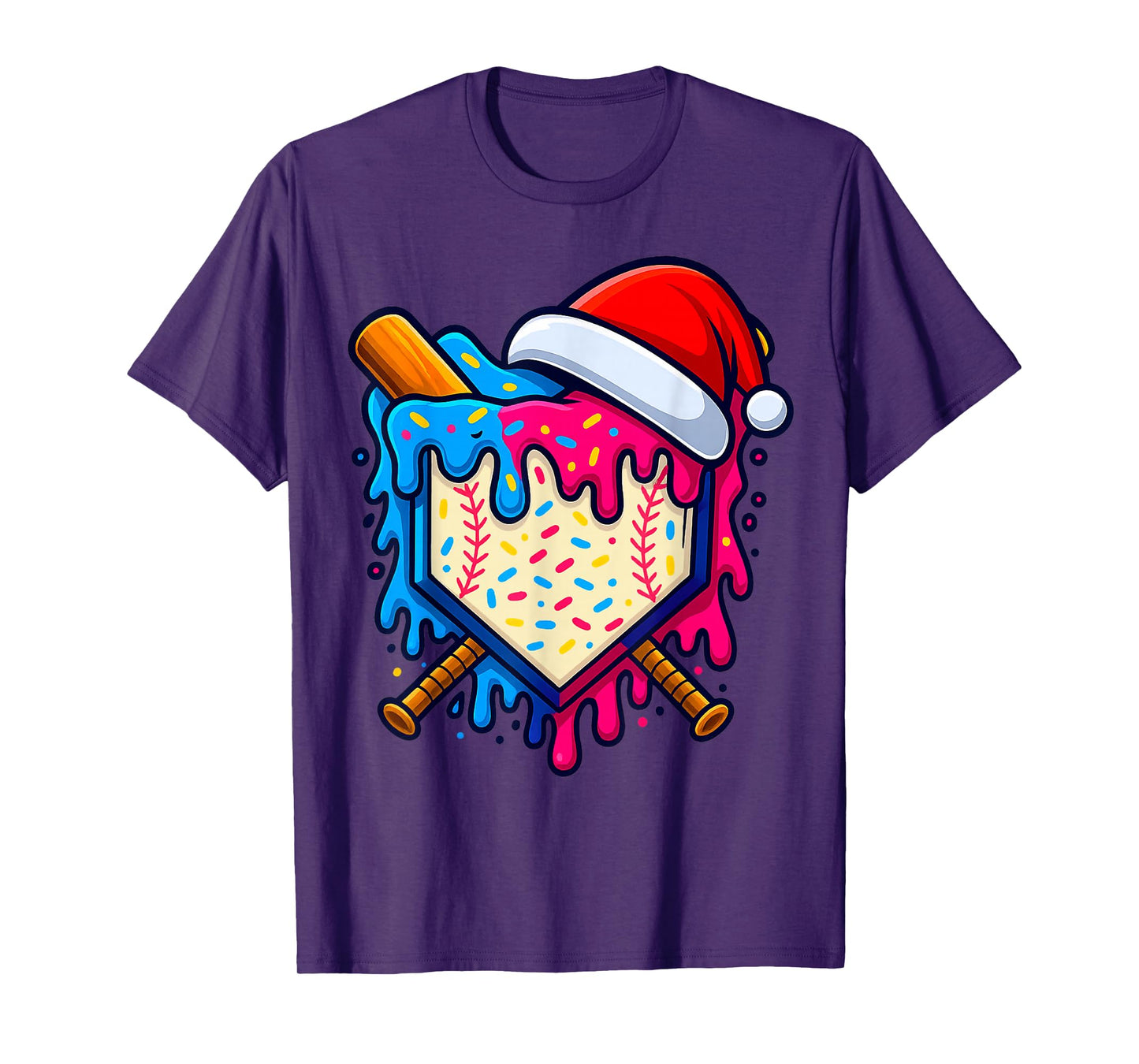 Sports Design for Men Christmas Tee Baseball Player Boys T-Shirt