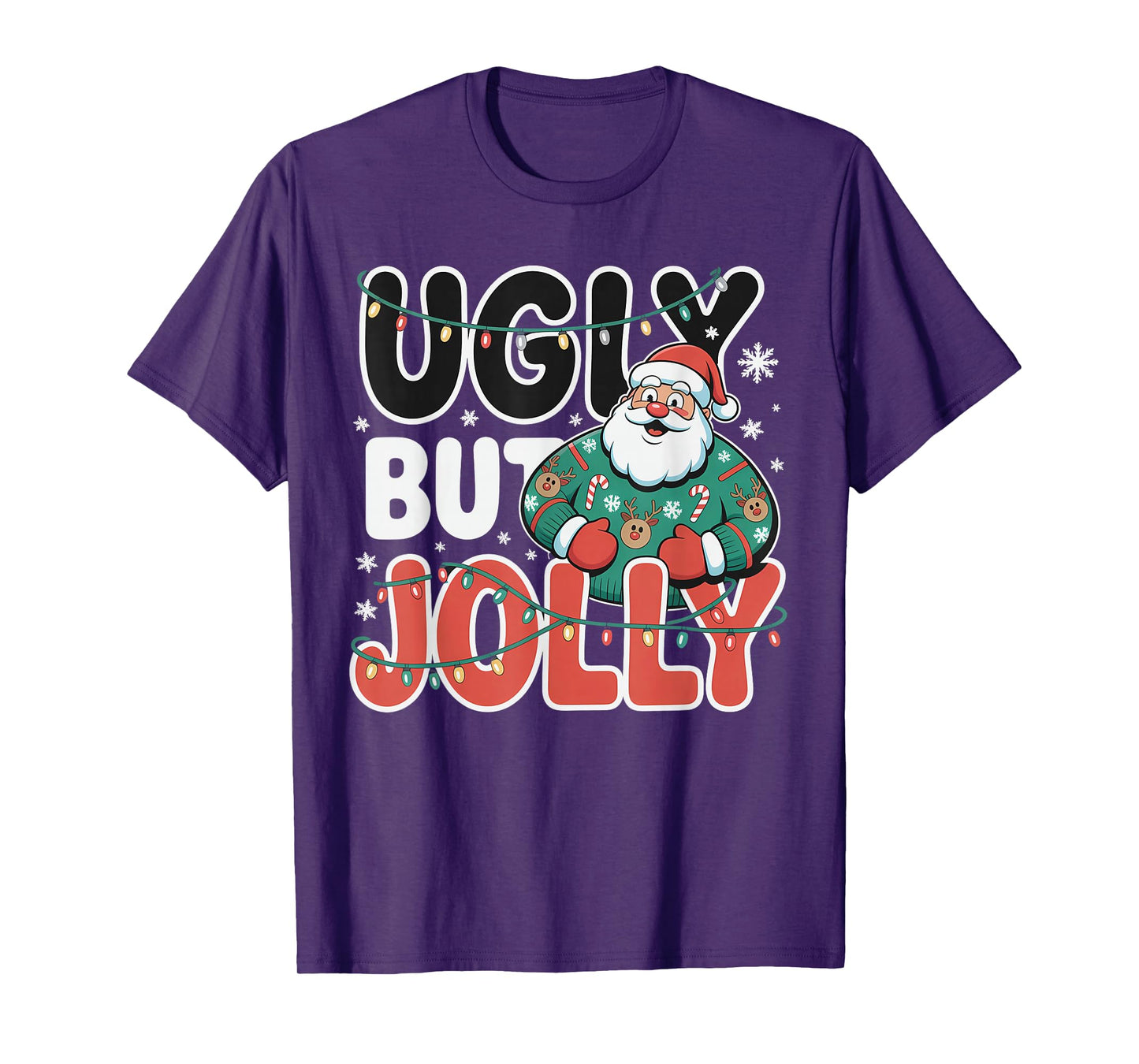 Ugly But Jolly Funny Santa Christmas Holiday T-Shirt