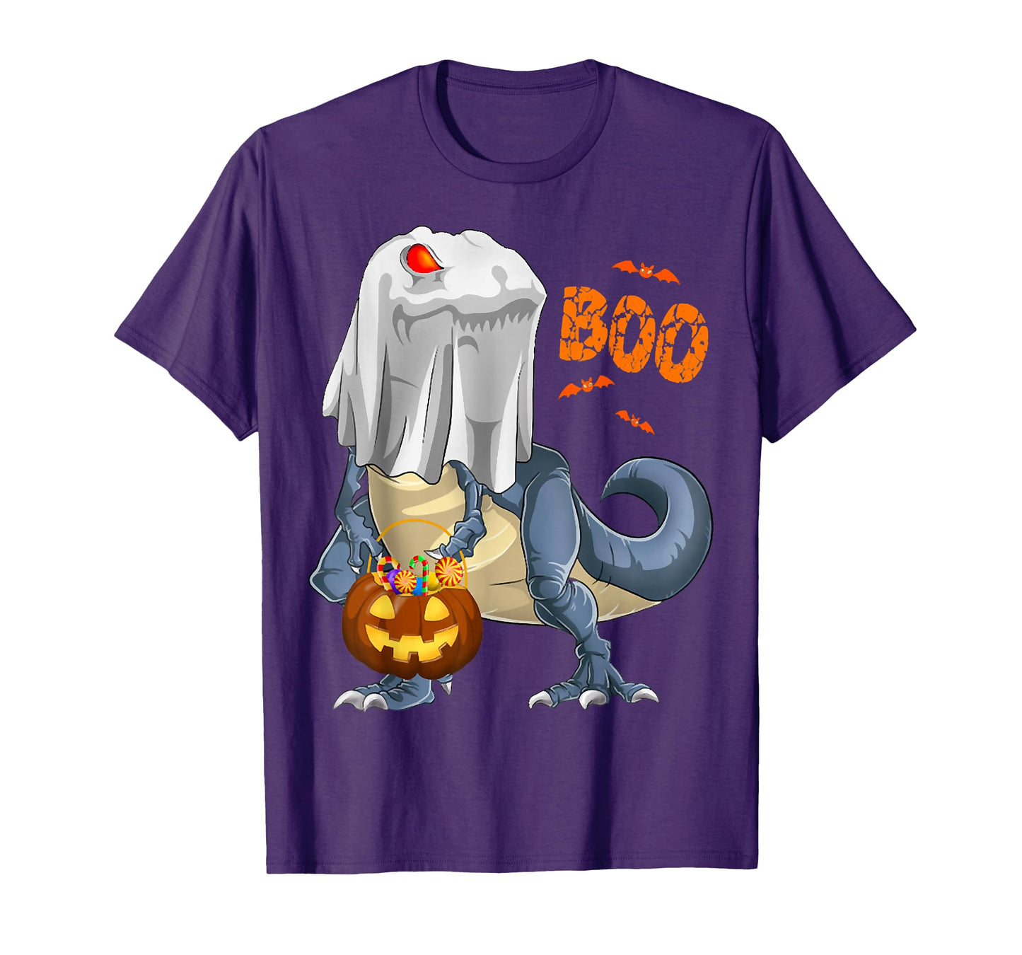 Halloween Dinosaur T. rex Ghost, Cute Spooky Halloween Tees T-Shirt