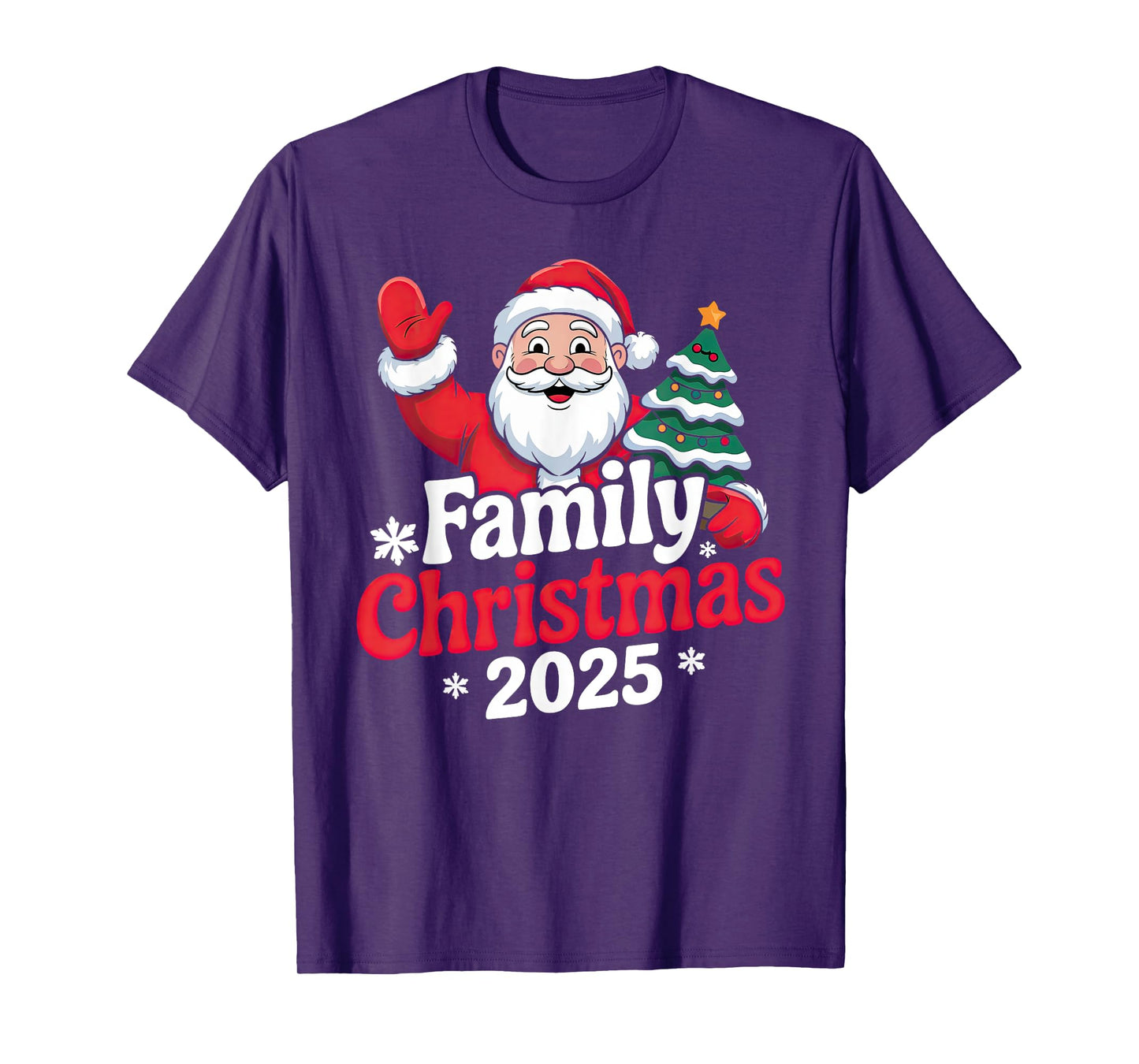 Family Christmas 2025 Matching Holiday Outfit Squad T-Shirt