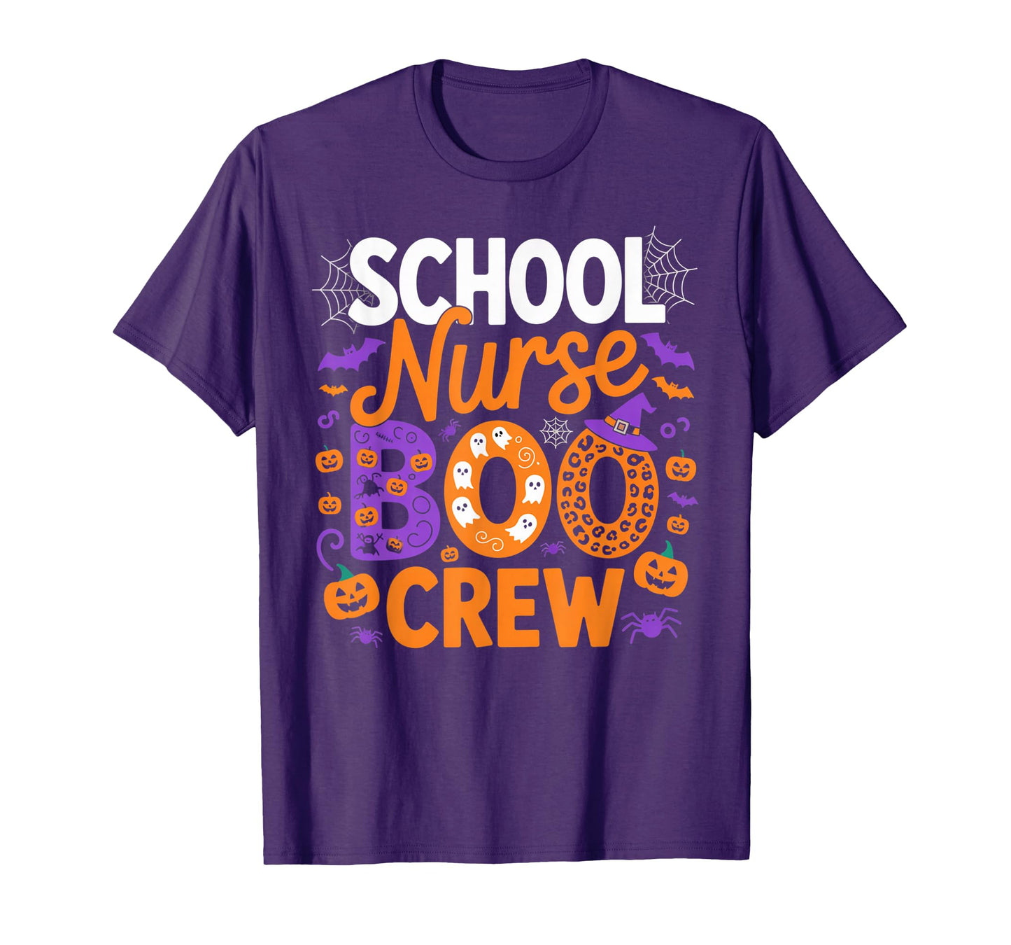 School Nurse Boo Crew Halloween Spooky Outfit for Educators T-Shirt