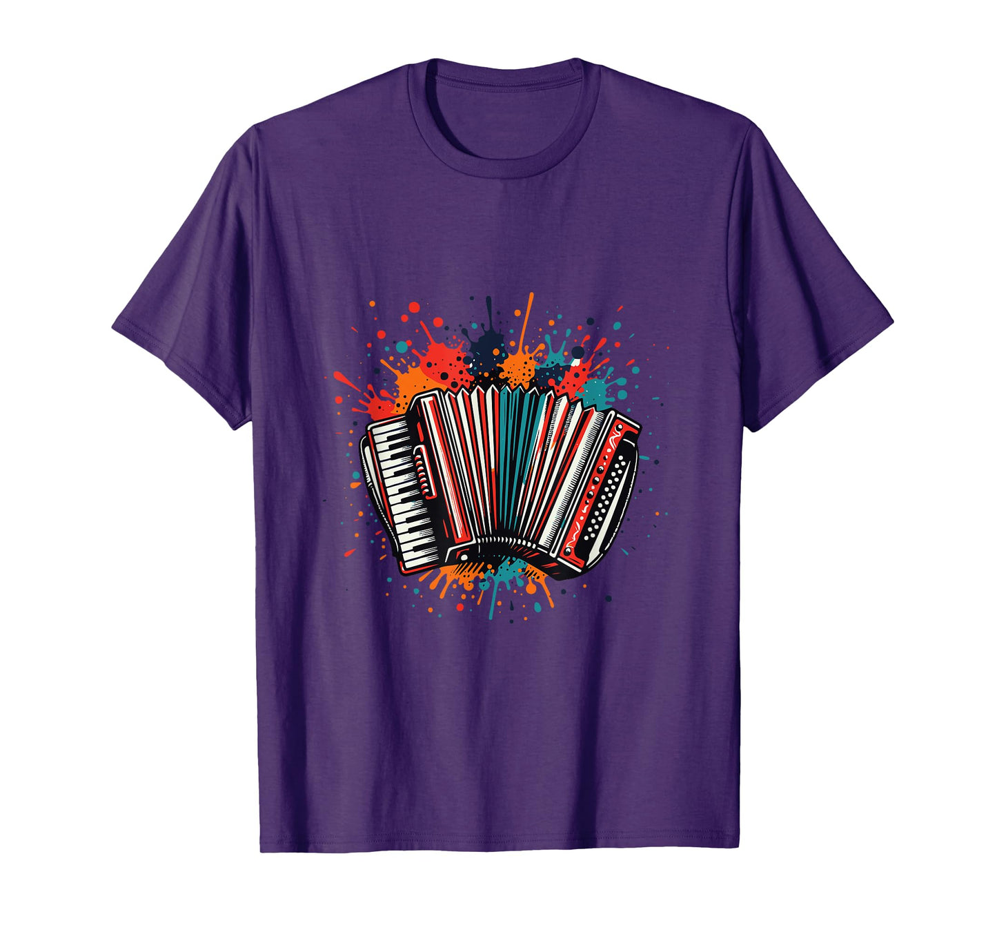 Retro Accordion Player Graphic Apparel for Music Lovers T-Shirt