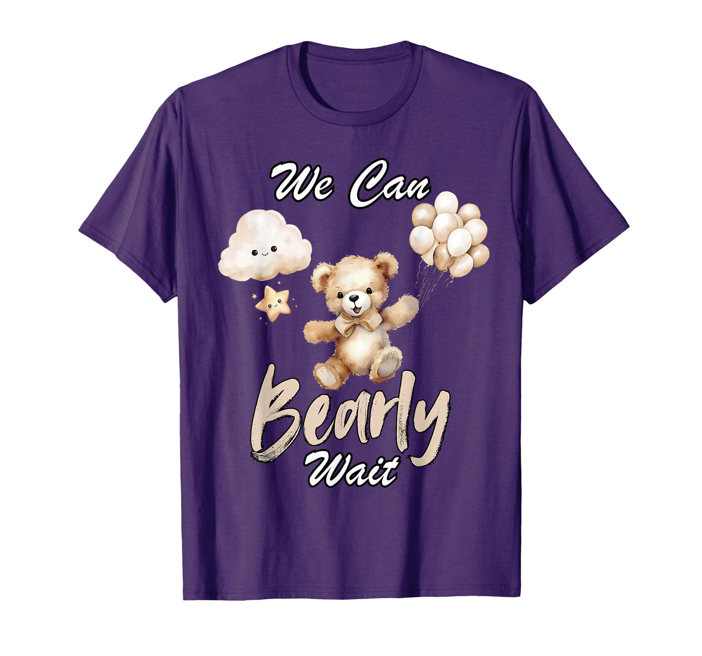 We Can Bearly Wait Gender Neutral Baby Shower Party T-Shirt