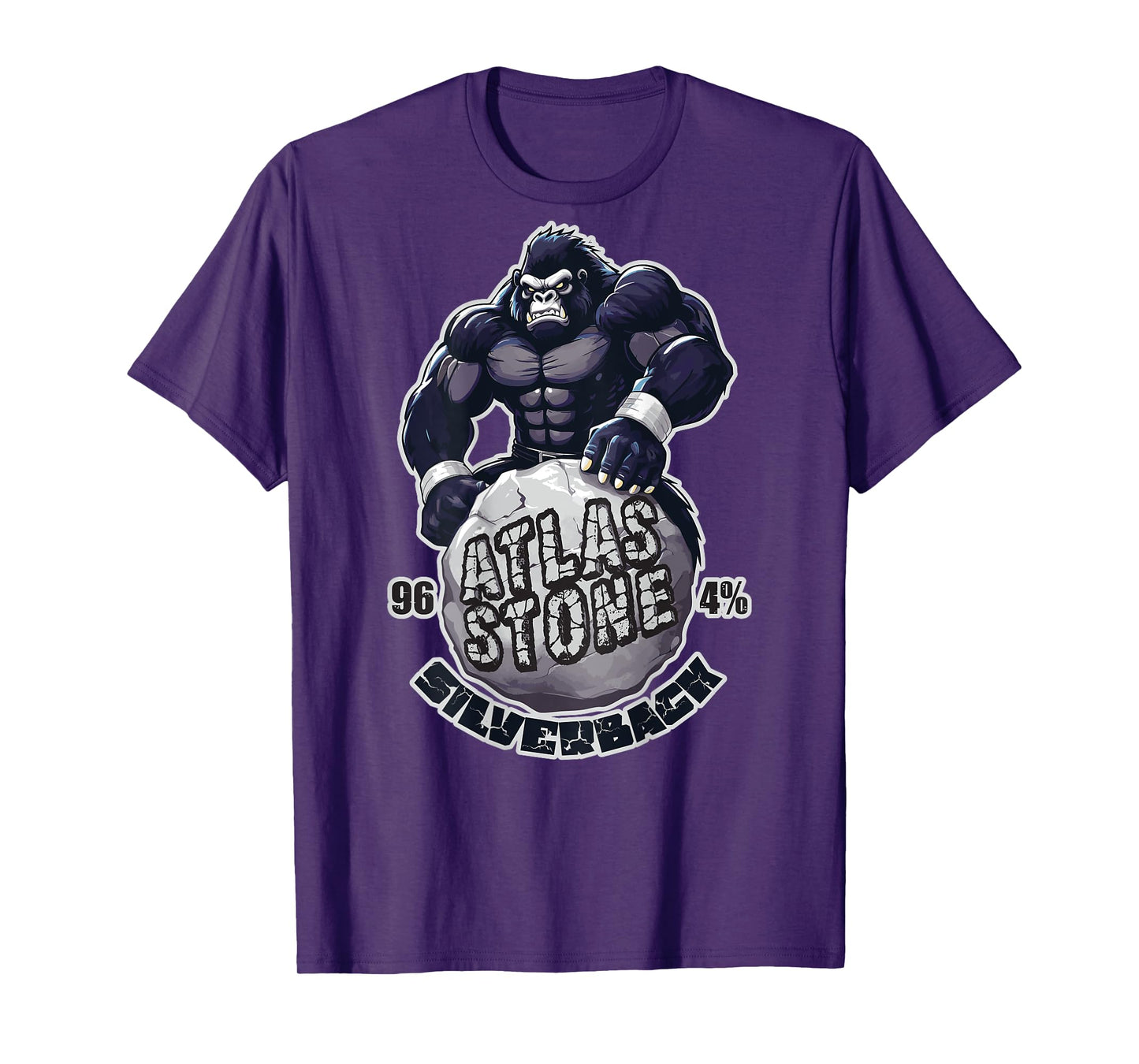 96.4% Silverback Gym, body building, Strongman, Atlas stone T-Shirt