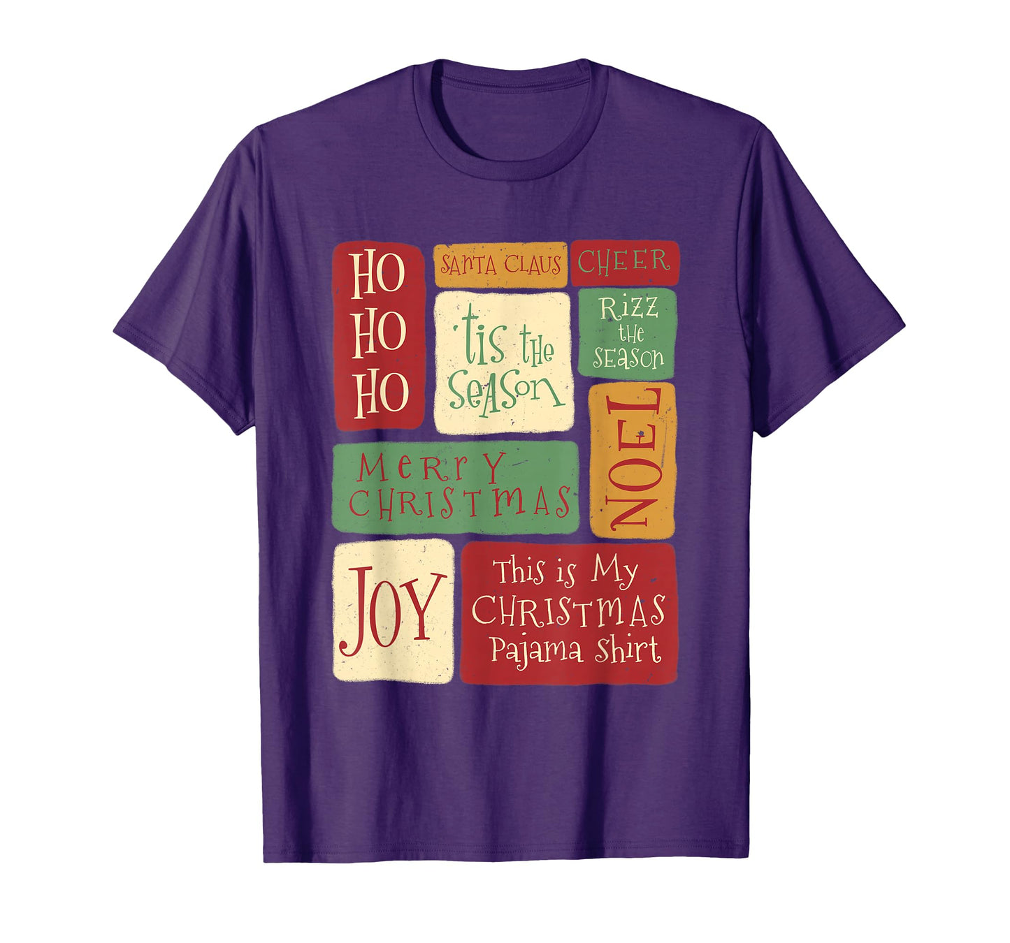 Vintage Xmas Stamps Retro Santa Christmas Holiday T-Shirt