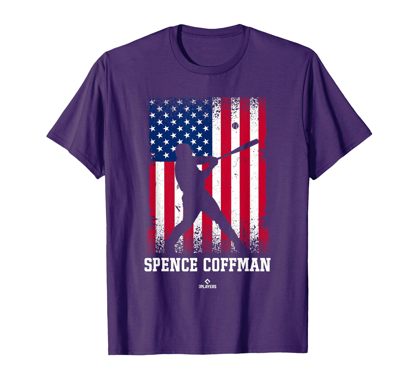 American Flag Swing Spence Coffman Prospect Baseball Fan T-Shirt