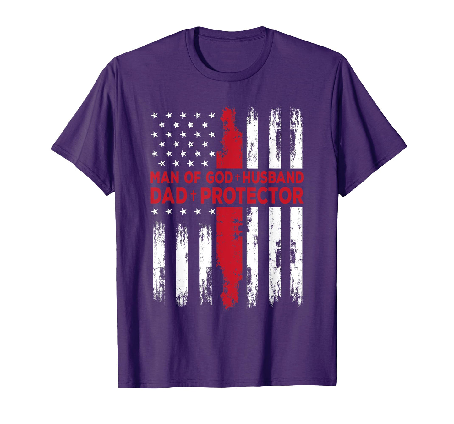 Jesus God Religious Man of God Husband Dad Protector T-Shirt