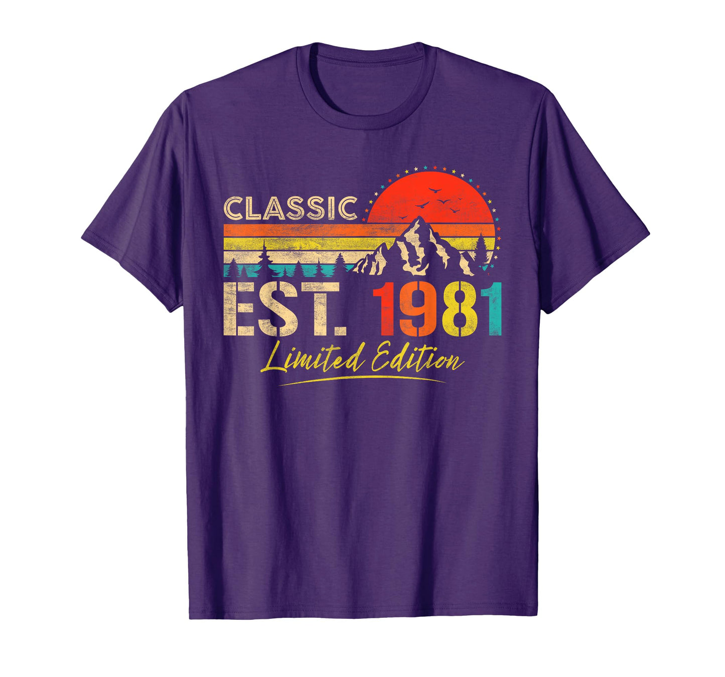 Classic Est. 1981 Limited Edition Vintage Year 1981 Birthday T-Shirt
