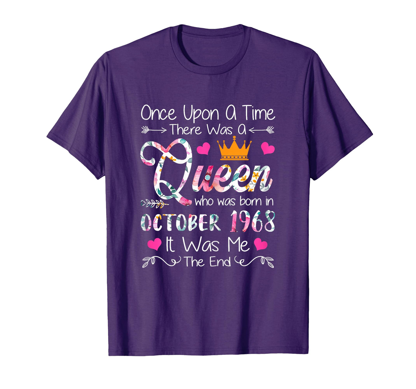 57 Years Old Birthday Girl 57 Birthday Queen October 1968 T-Shirt