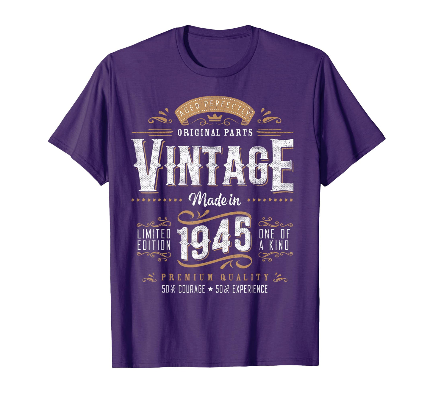Vintage 1945 80th Birthday Gifts Women Men 80 Year Old T-Shirt