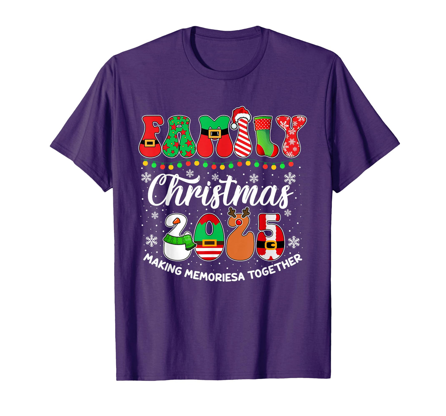Family Christmas 2025 Matching Outfit Xmas Men Women Kids T-Shirt