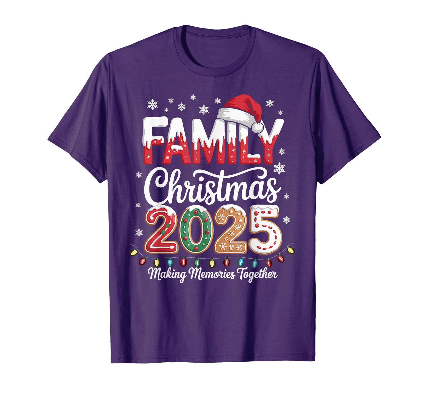 Family Christmas 2025 Funny Matching Outfit Xmas Squad Santa T-Shirt