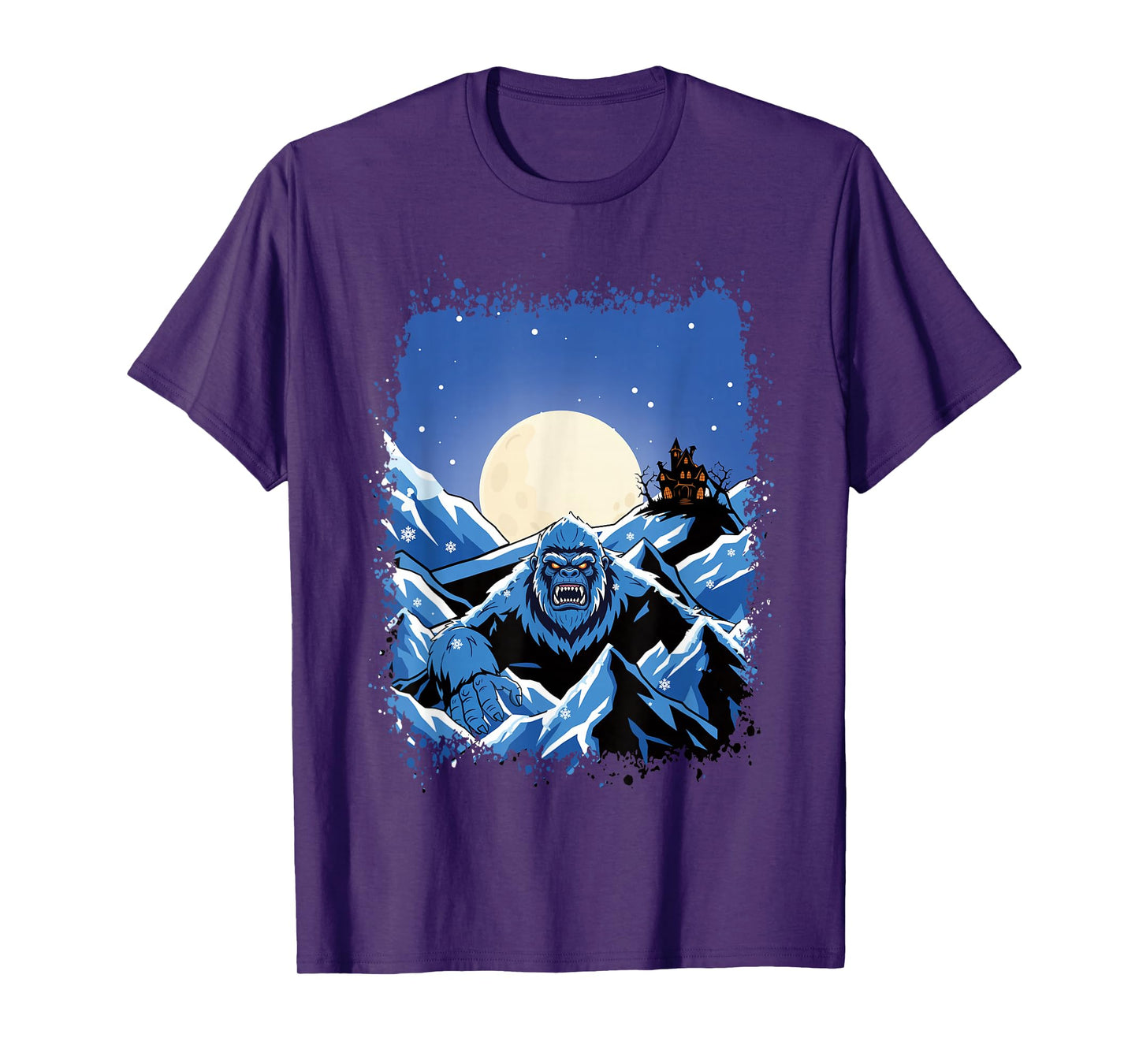 Bigfoot Sasquatch Winter Halloween Christmas Winterween T-Shirt
