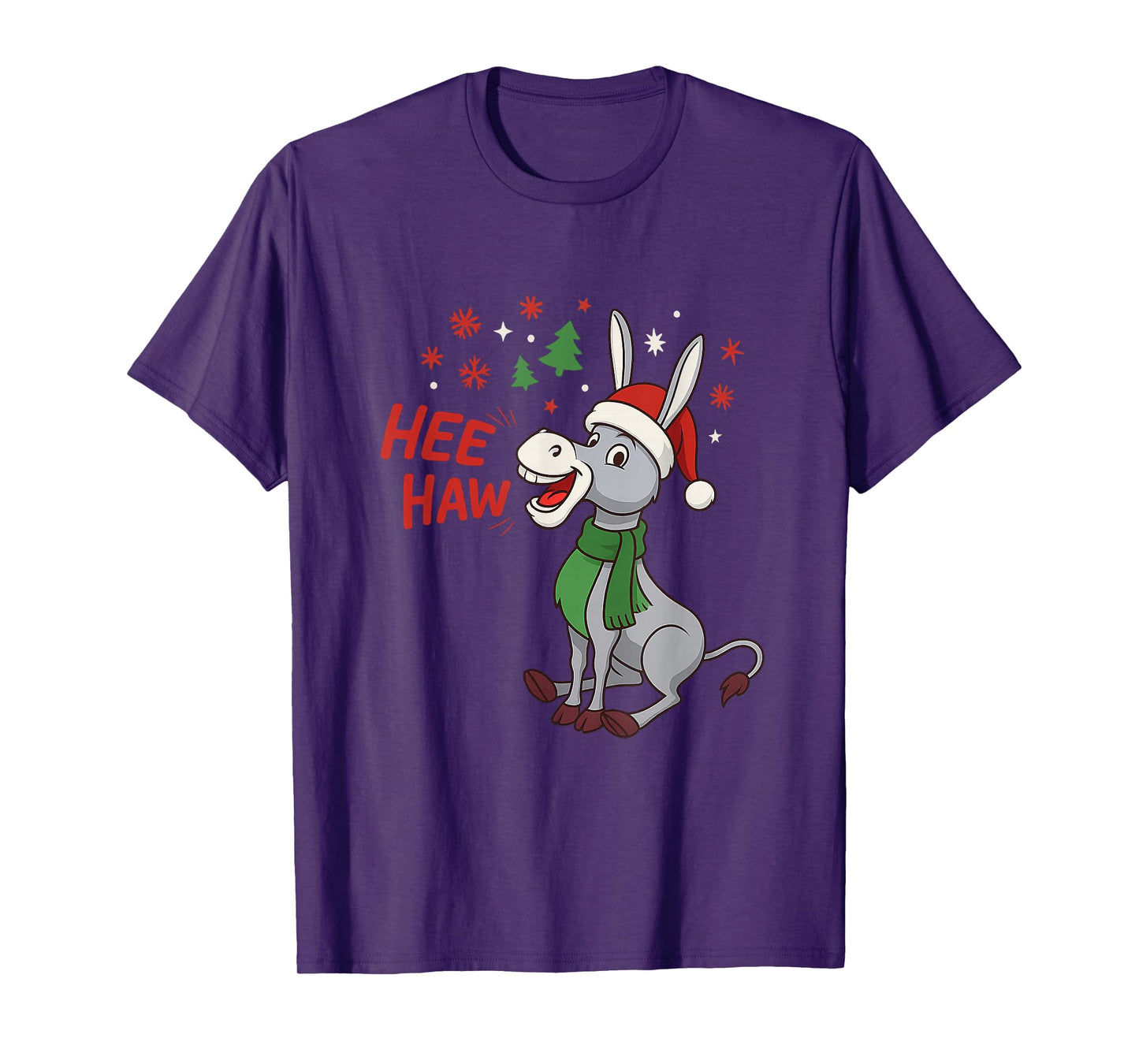 HEE Haw Donkey Funny Christmas Donkey Laughs T-Shirt
